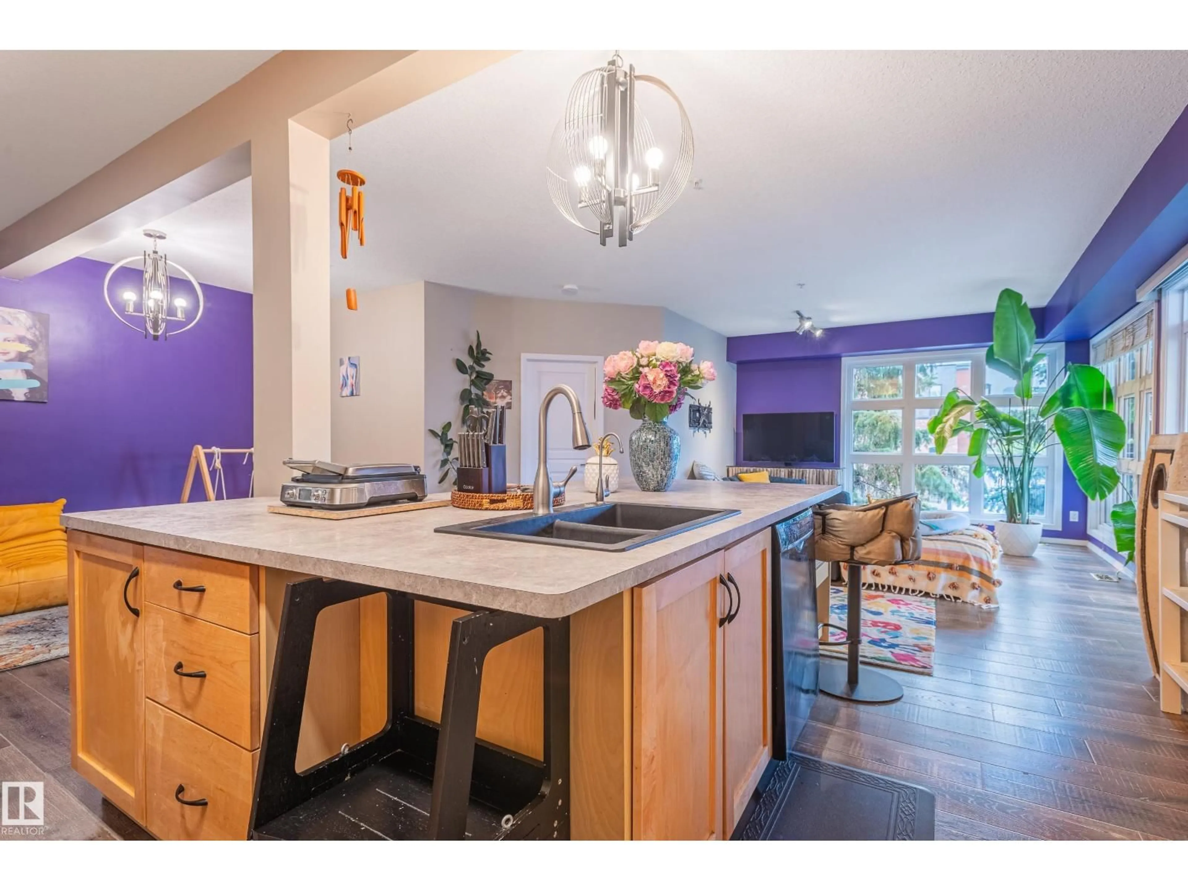 Open concept kitchen, unknown for #216 - 10411 122 ST, Edmonton Alberta T5N4C2