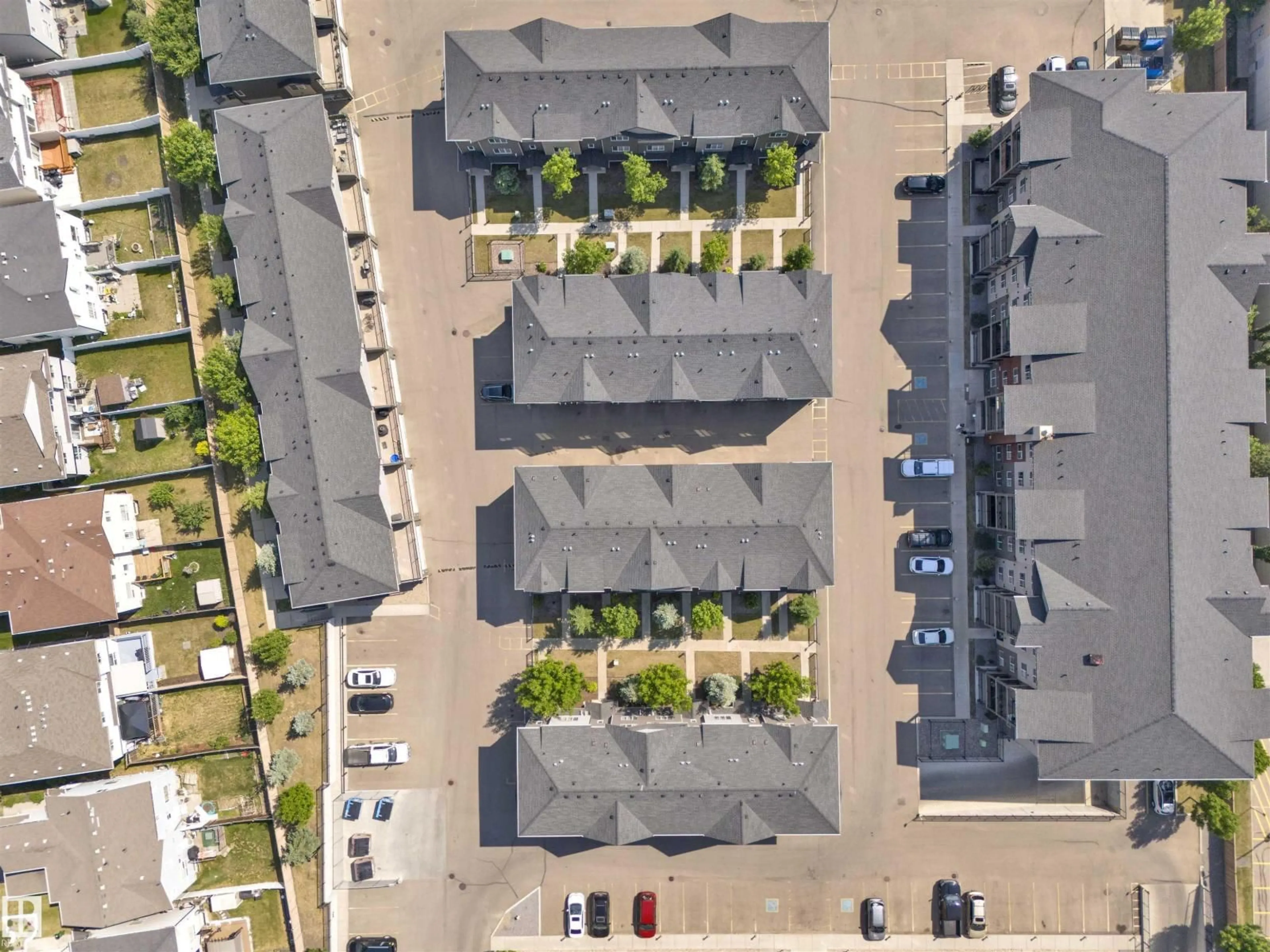A pic from outside/outdoor area/front of a property/back of a property/a pic from drone, street for 50 9515 160 AV NW, Edmonton Alberta T5Z0M4