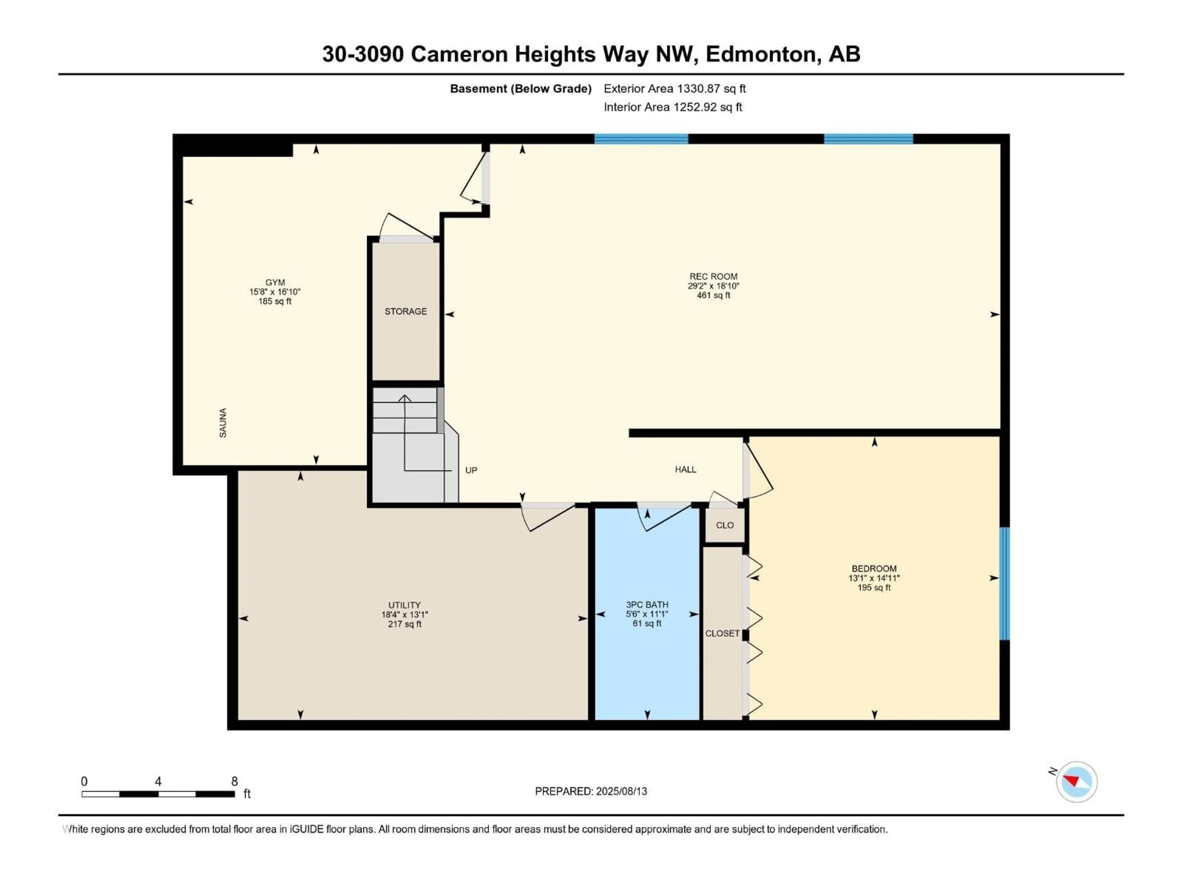 Floor plan for 3090 - 30 CAMERON HEIGHTS WY, Edmonton Alberta T6M0S7
