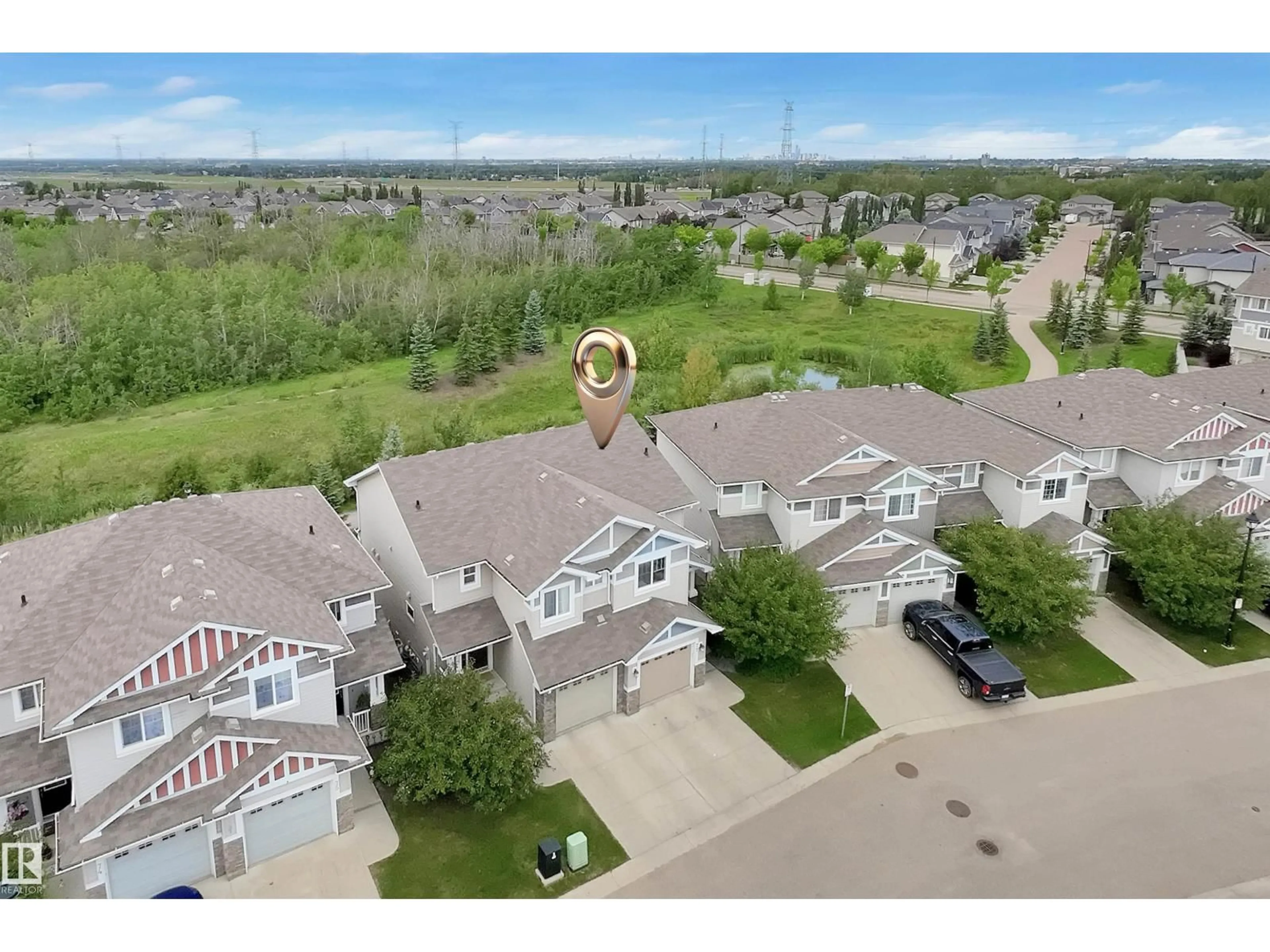 A pic from outside/outdoor area/front of a property/back of a property/a pic from drone, unknown for #77 - 5317 3 AV SW, Edmonton Alberta T6X0W7