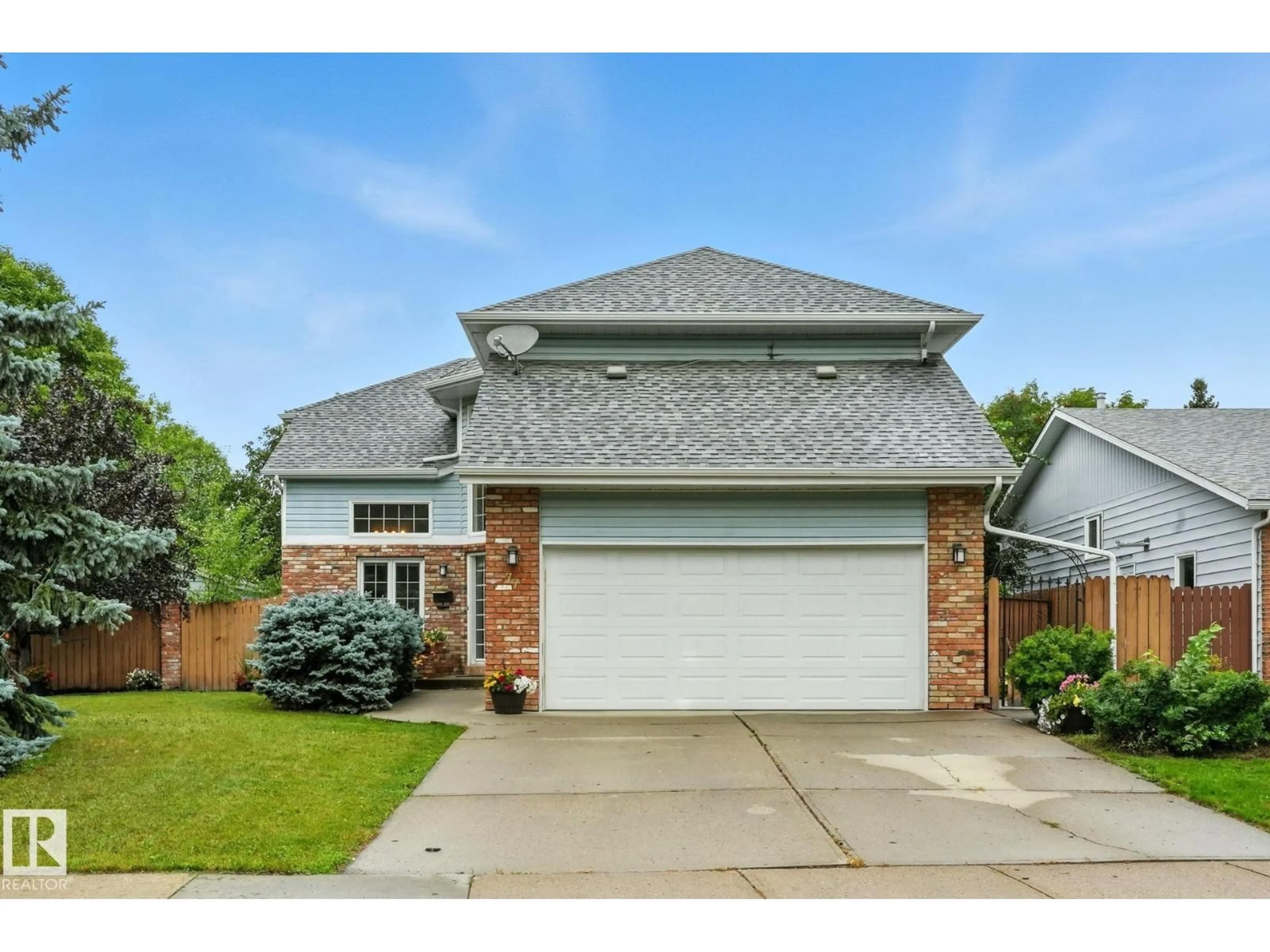 Home with brick exterior material, street for 77 PRINCETON CR, St. Albert Alberta T8N4T4