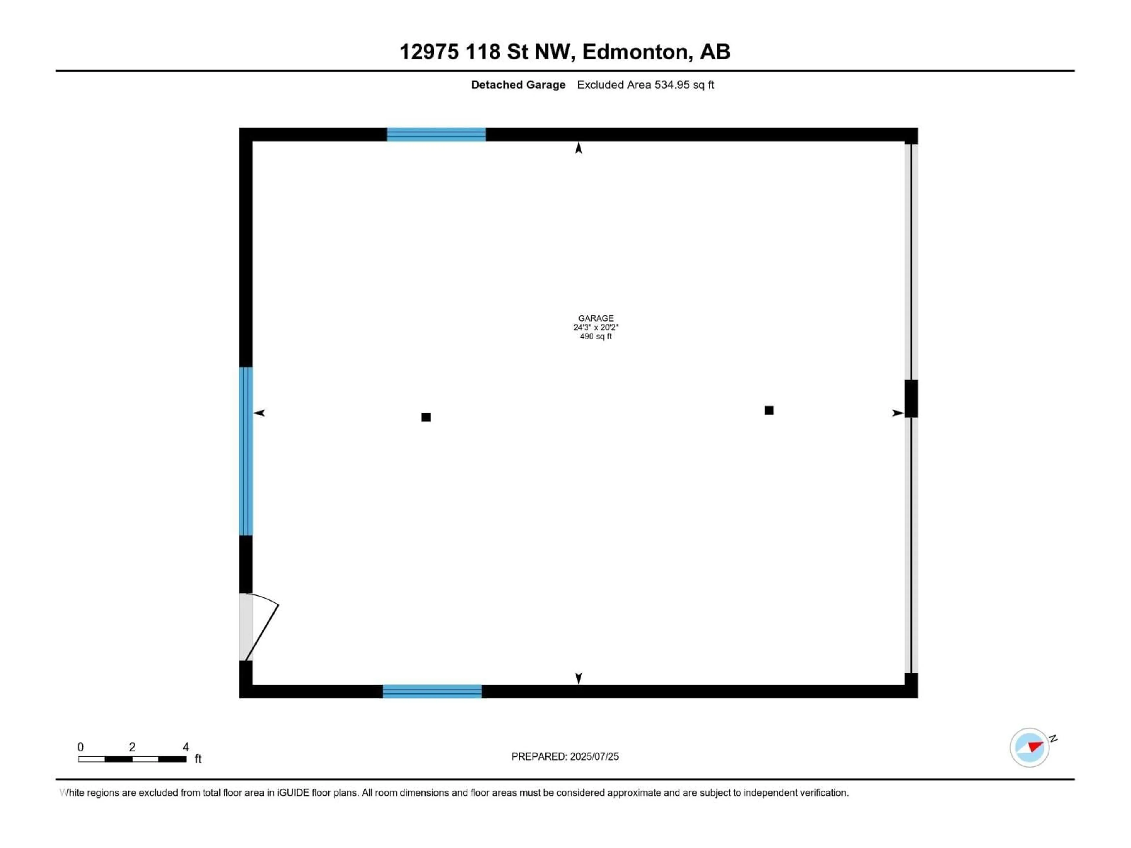 Floor plan for NW - 12975 118 ST, Edmonton Alberta T5E5L1