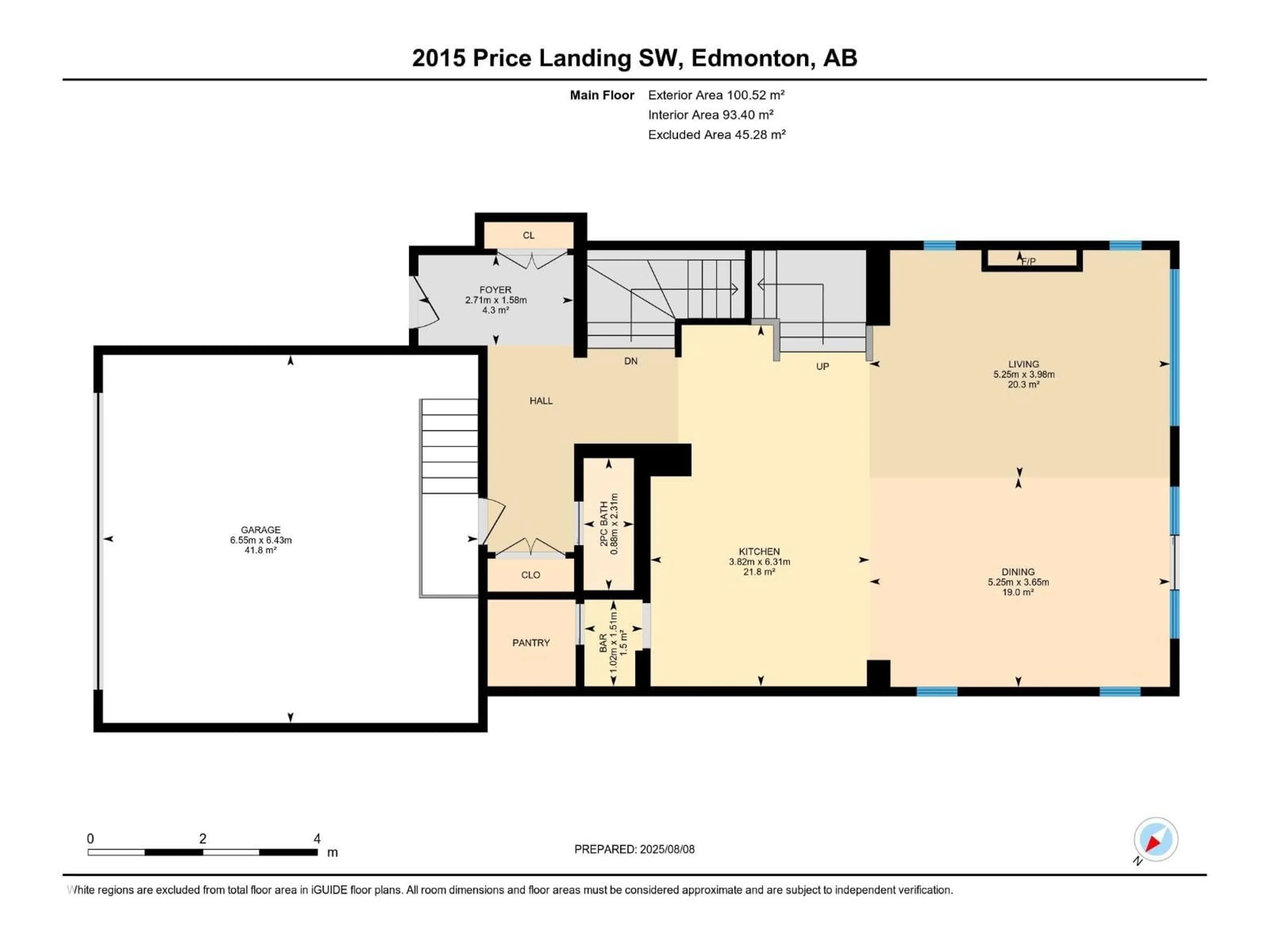 Floor plan for 2015 PRICE LANDING SW, Edmonton Alberta T6W3P8