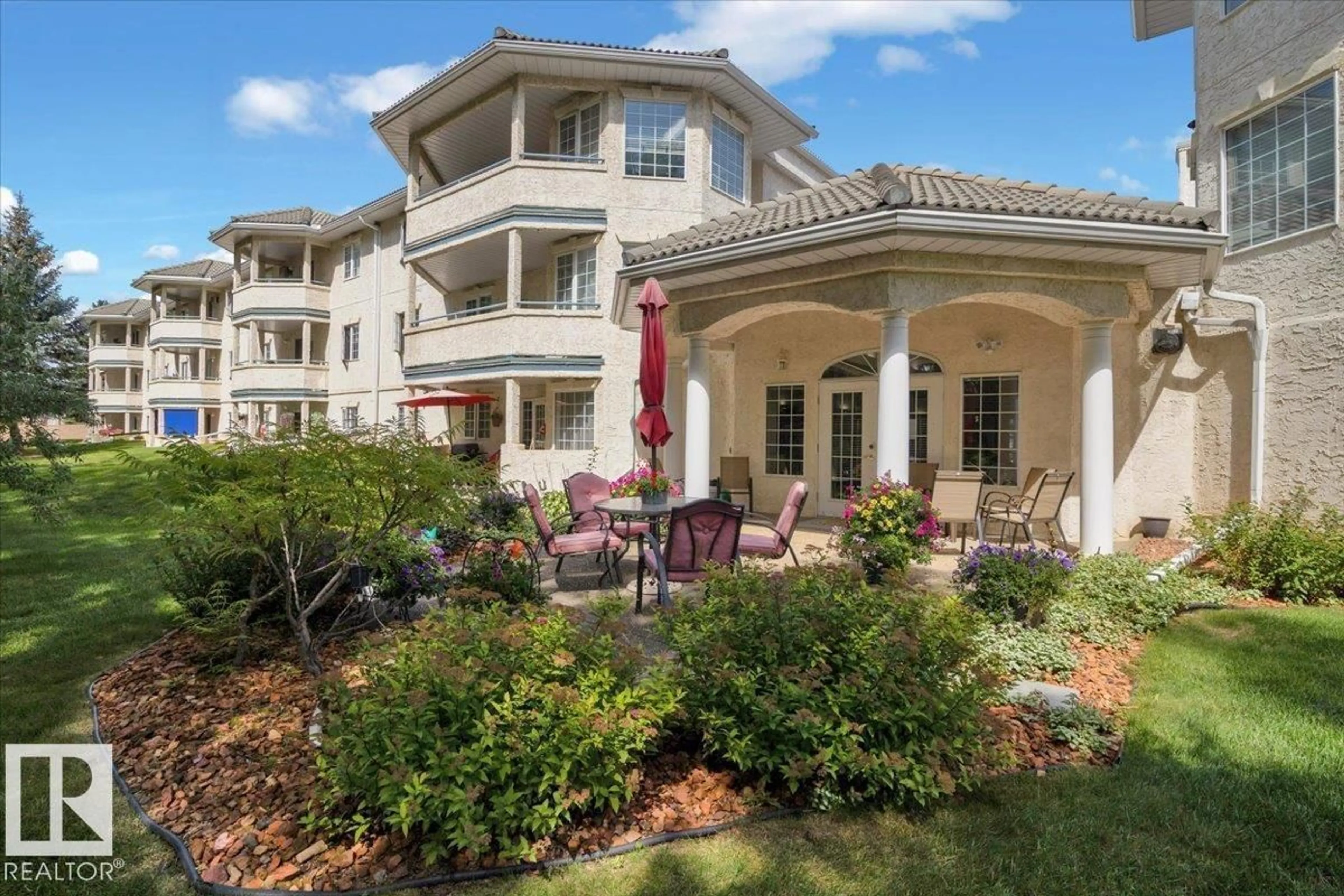 Patio, water/lake/river/ocean view for #215 - 215 GERVAIS RD, St. Albert Alberta T8N6H7