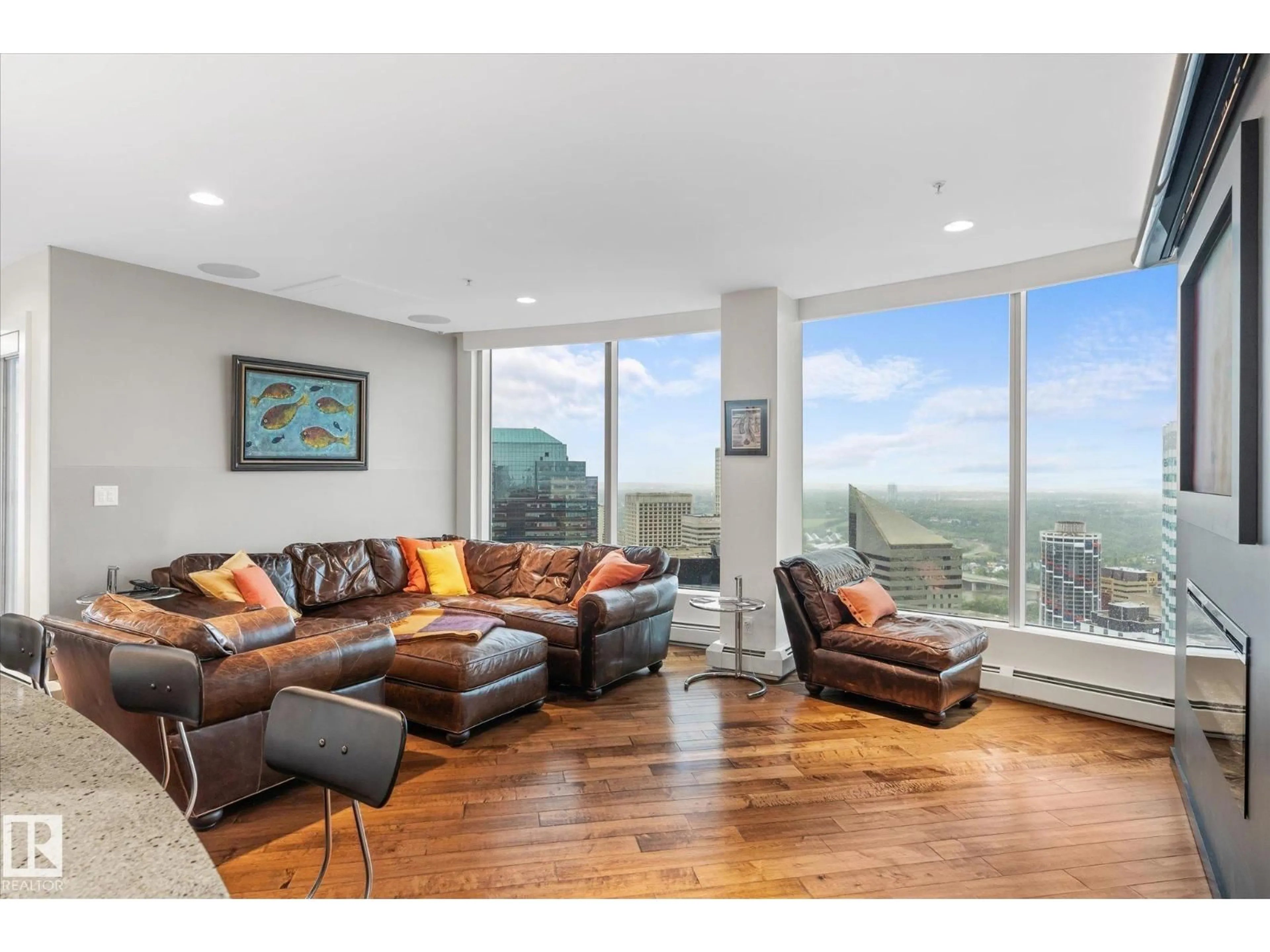 Living room with furniture, unknown for 3402 104 ST NW, Edmonton Alberta T5J0B6