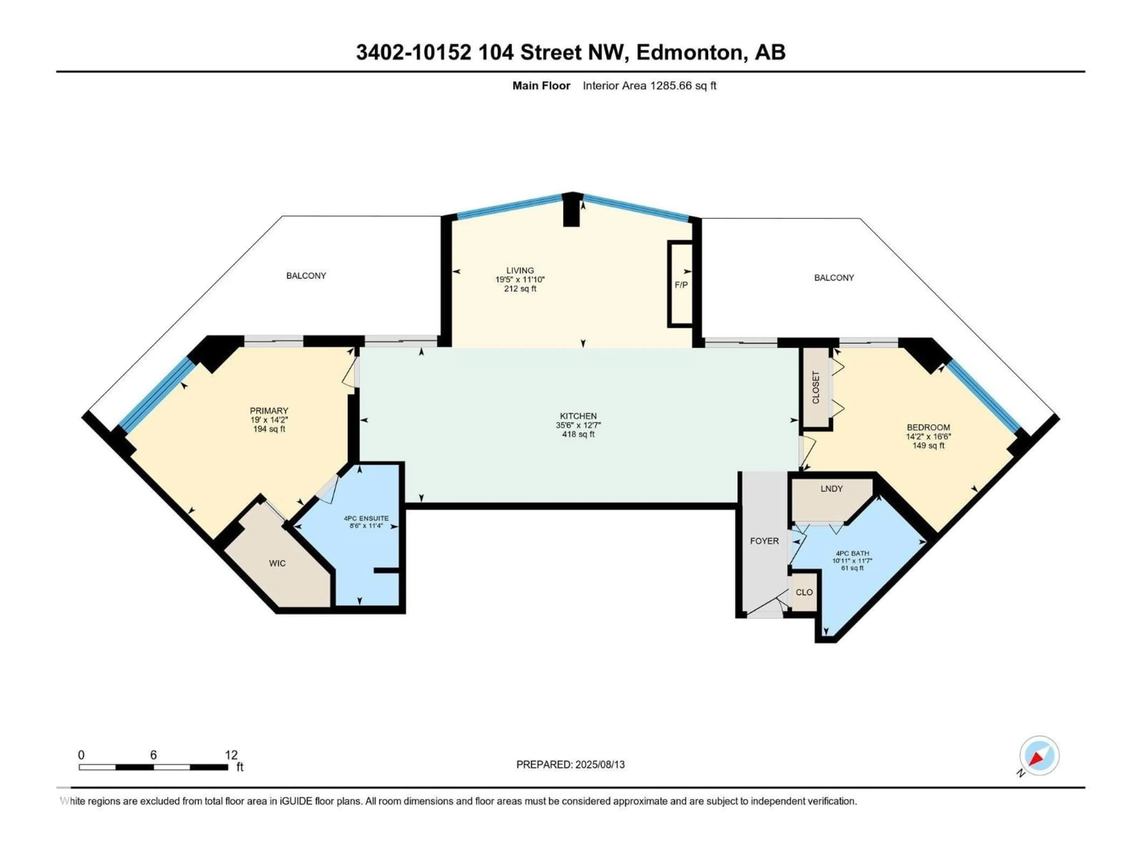 Floor plan for 3402 104 ST NW, Edmonton Alberta T5J0B6
