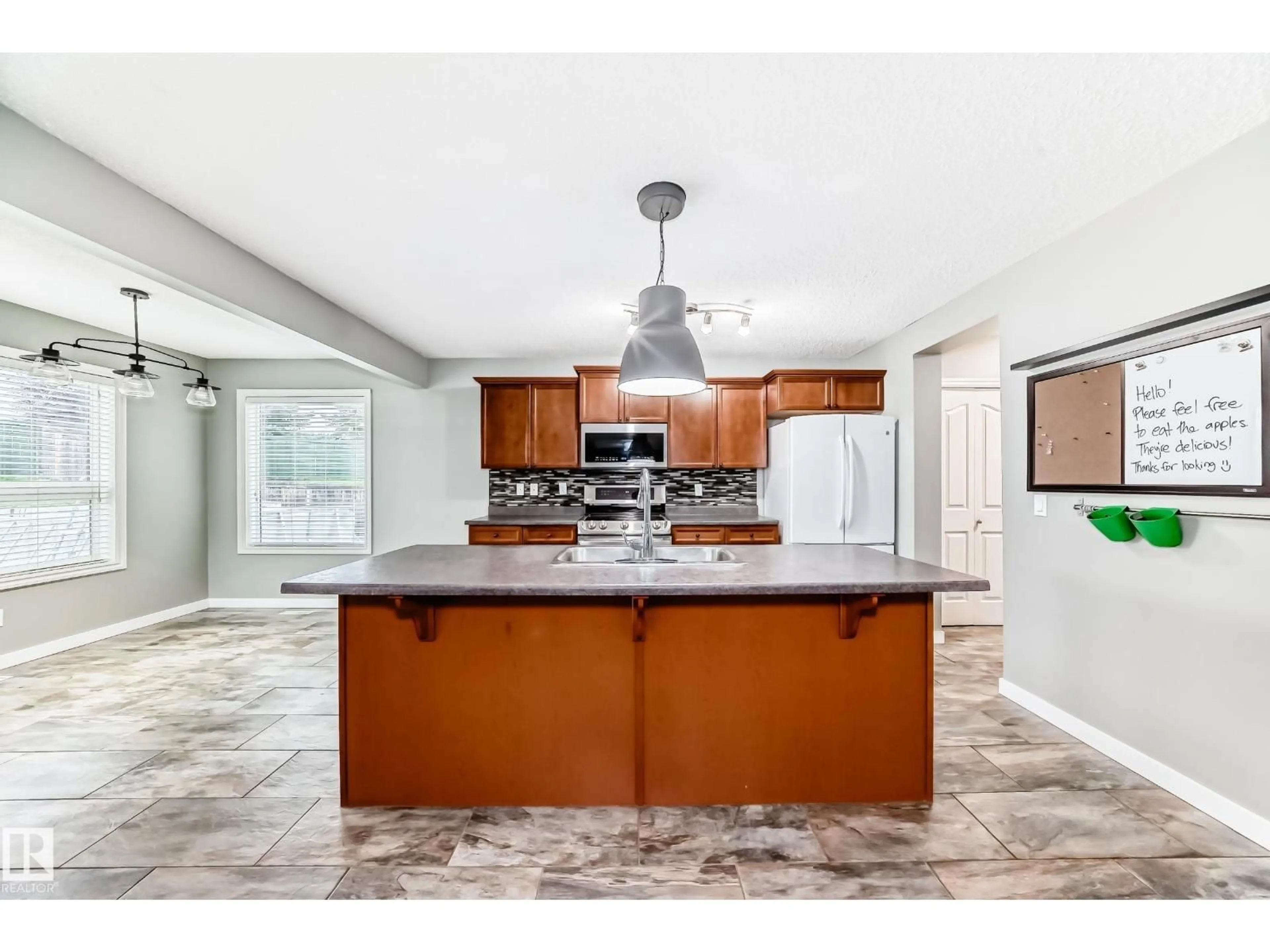 Open concept kitchen, ceramic/tile floor for 83 VAUGHN AV, Spruce Grove Alberta T7X0B5