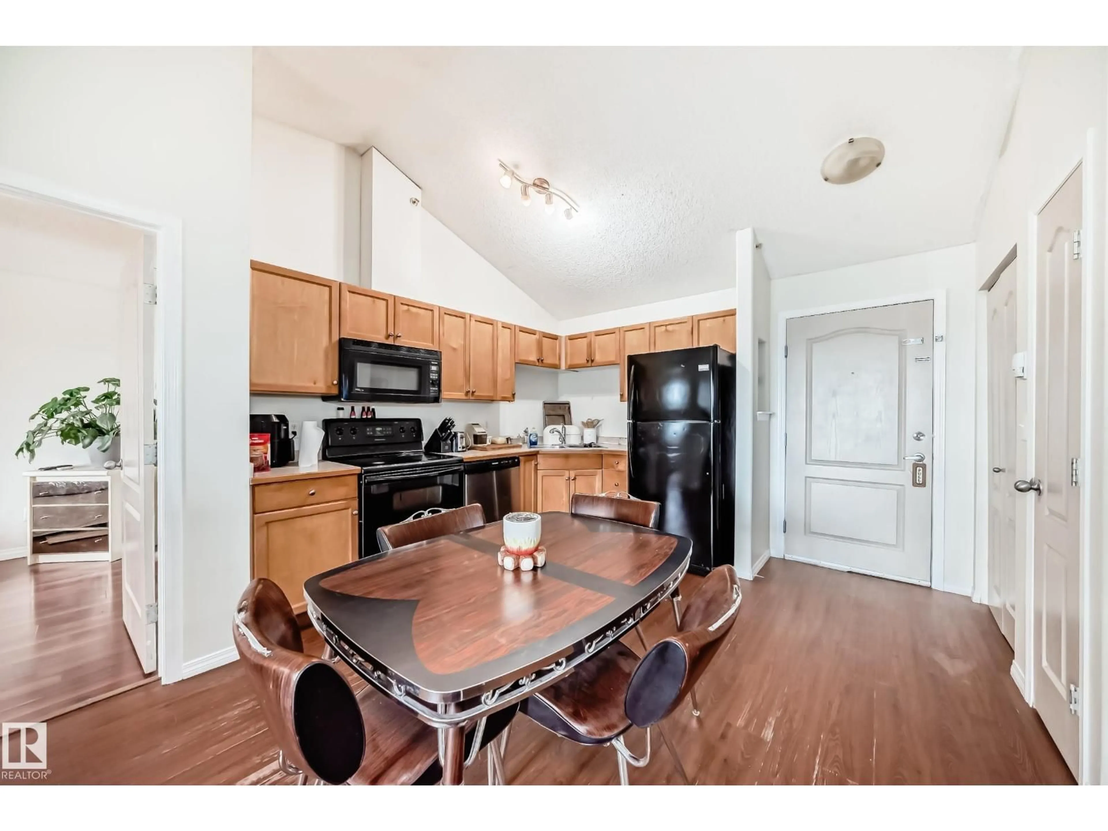 Standard kitchen, wood/laminate floor for #325 - 9525 162 AV, Edmonton Alberta T5Z3V2