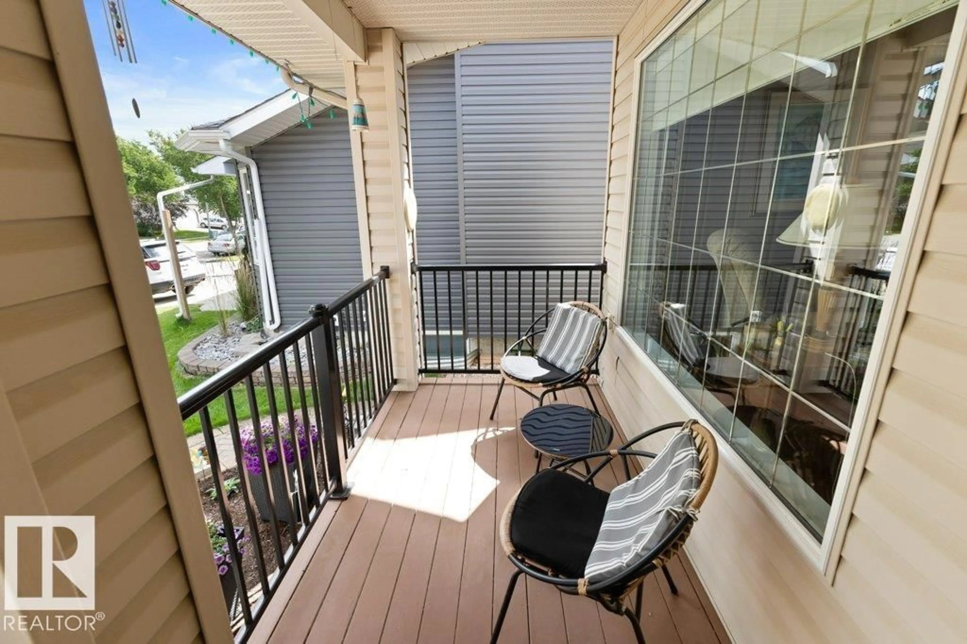 Balcony in the apartment, unknown for 19 OAKLAND WY, St. Albert Alberta T8N6R5