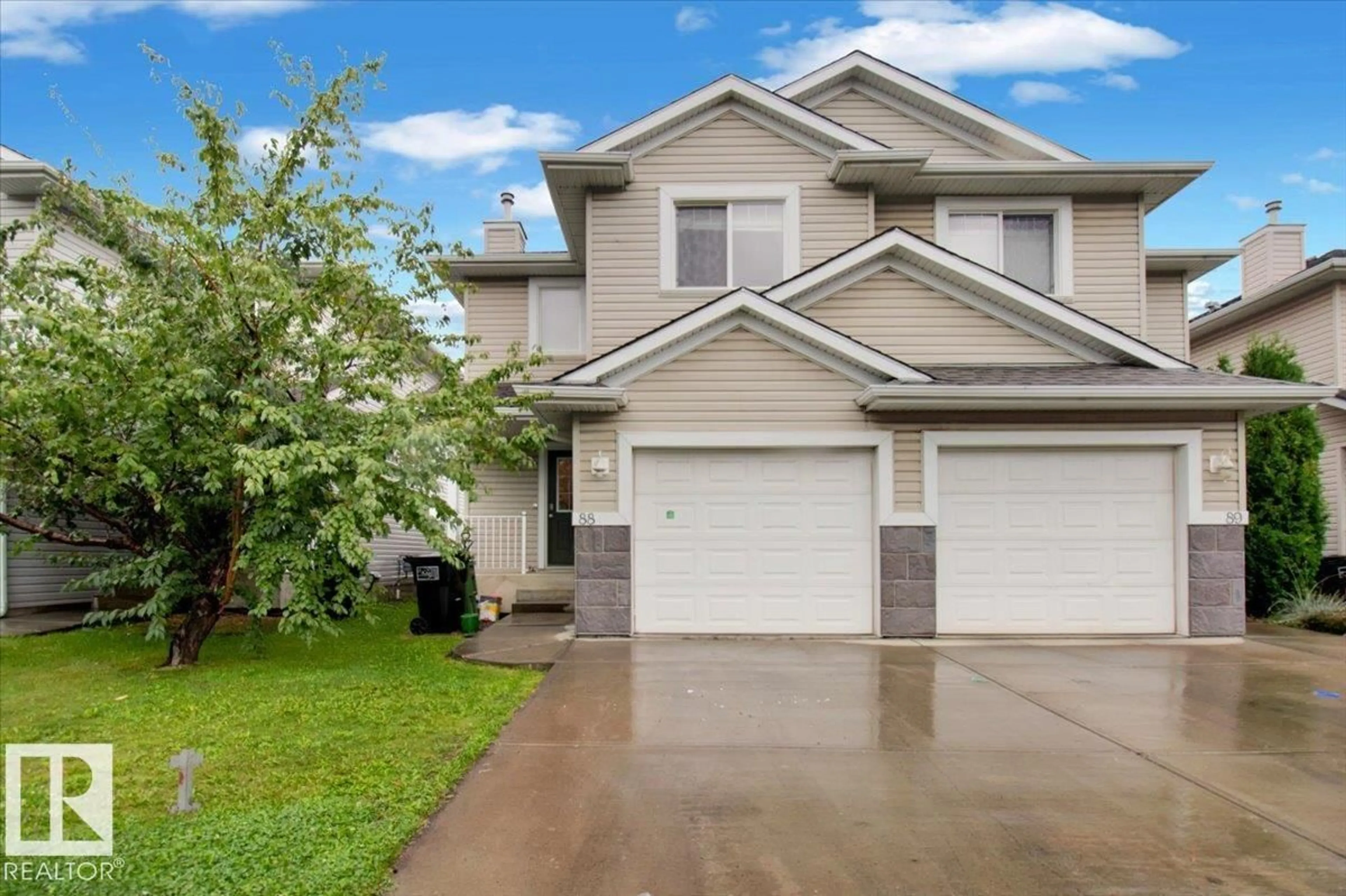 Home with vinyl exterior material, street for #88 - 287 MACEWAN RD, Edmonton Alberta T6W1T4