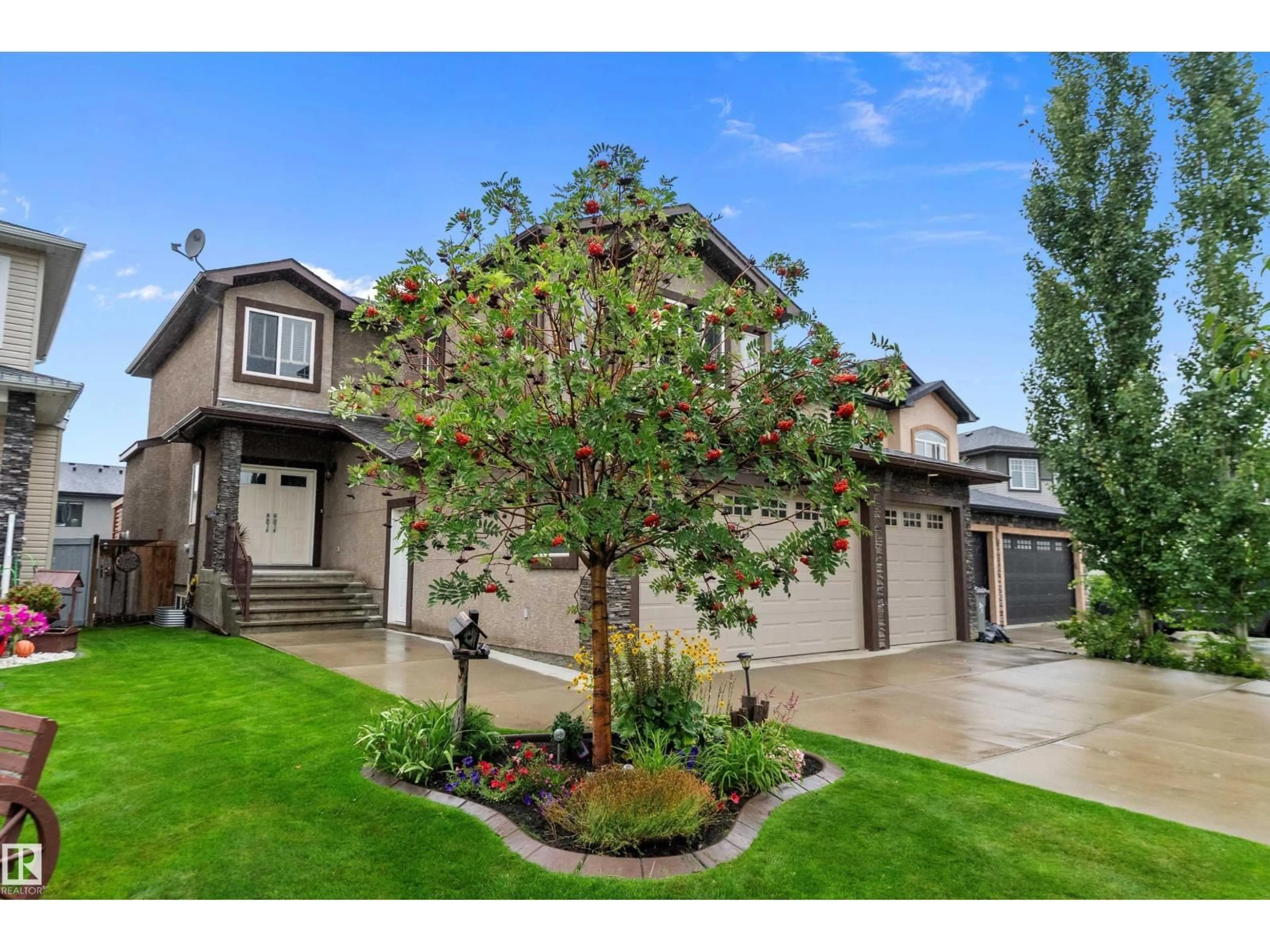 Home with vinyl exterior material, street for 5606 61 ST, Beaumont Alberta T4X0G8