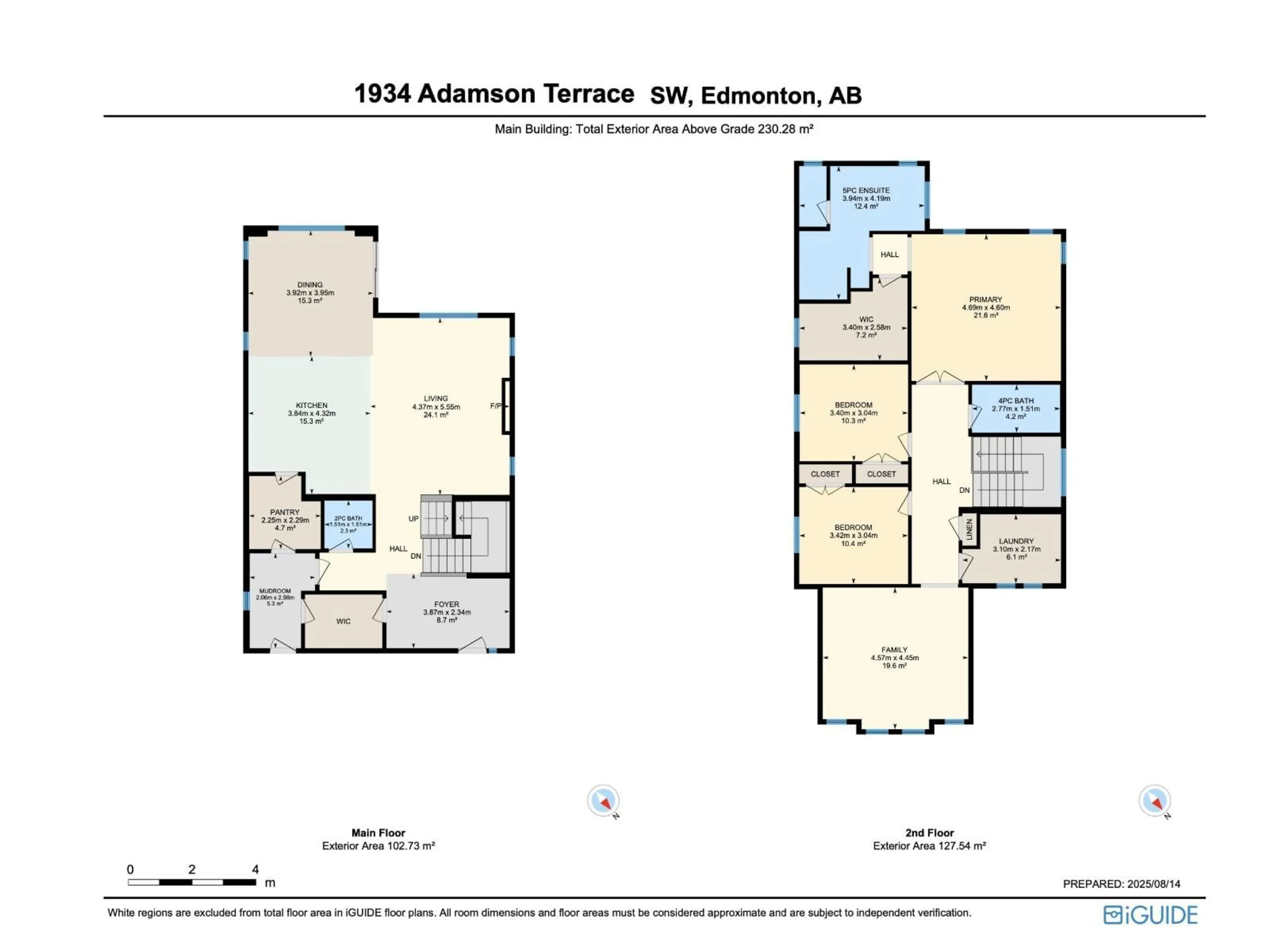 Floor plan for 1934 ADAMSON TC, Edmonton Alberta T6L4M8
