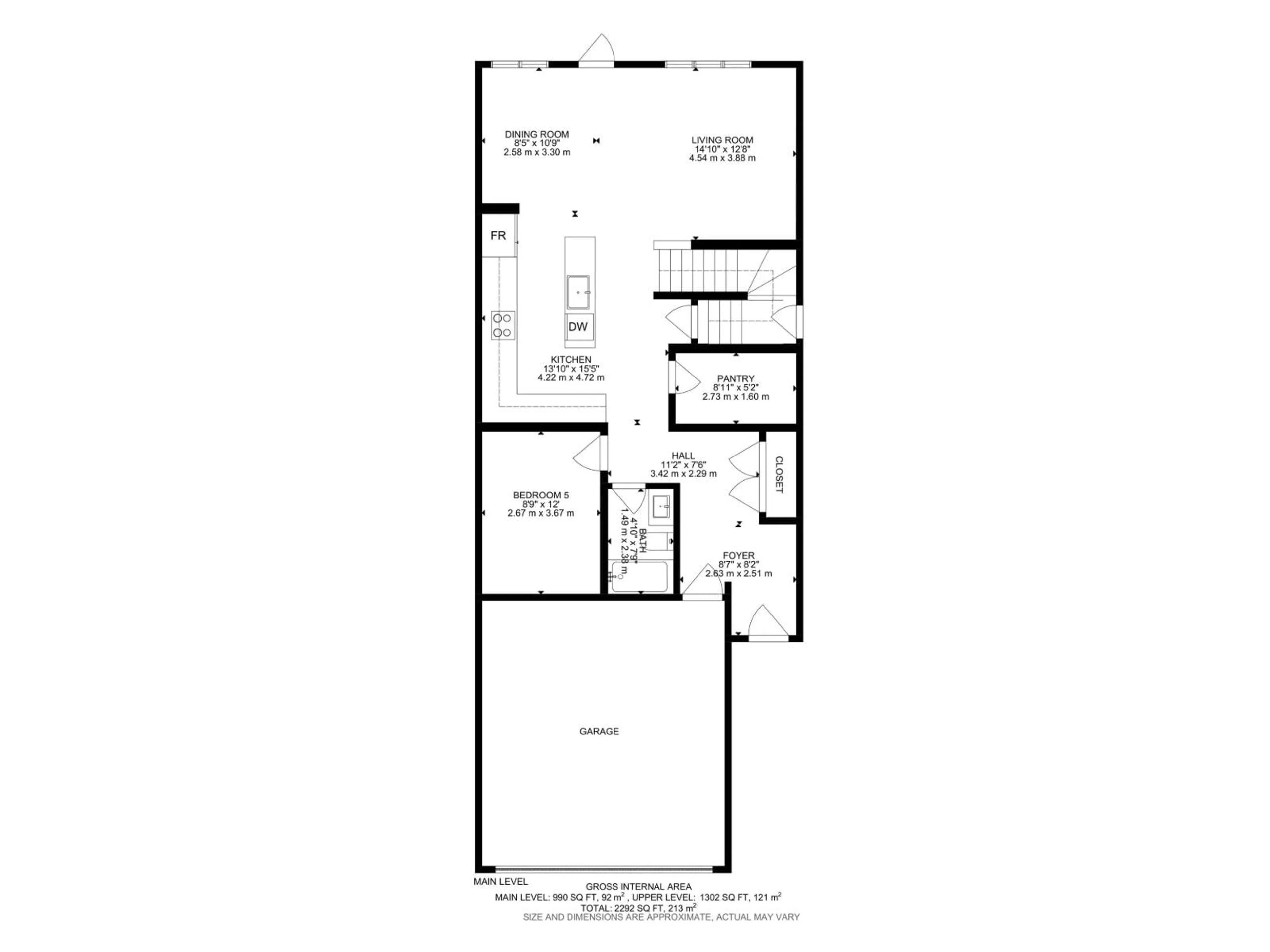 Floor plan for NW - 9102 ELVES LO, Edmonton Alberta T6M3G2