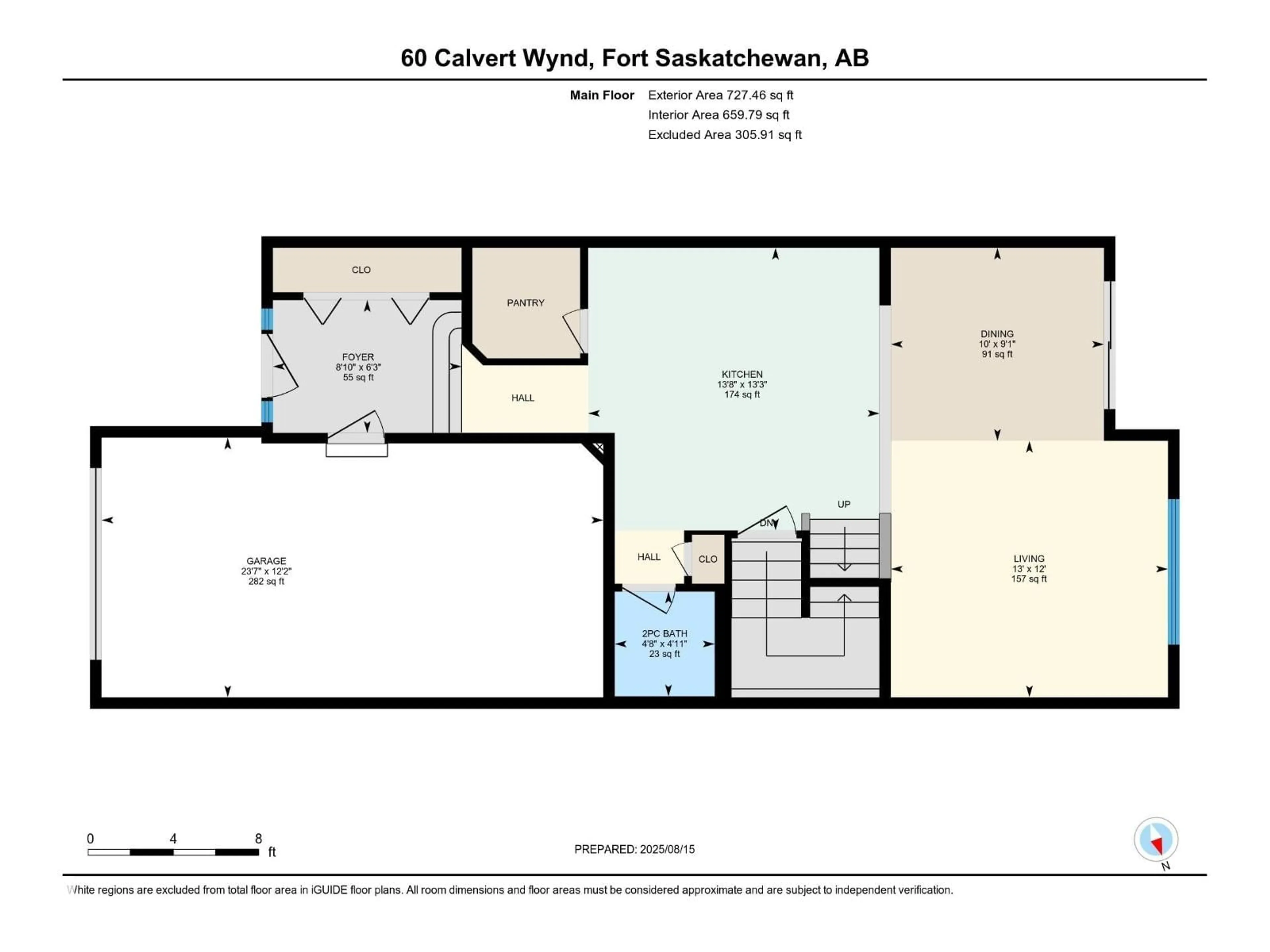 Floor plan for 60 CALVERT WD, Fort Saskatchewan Alberta T8L0C3