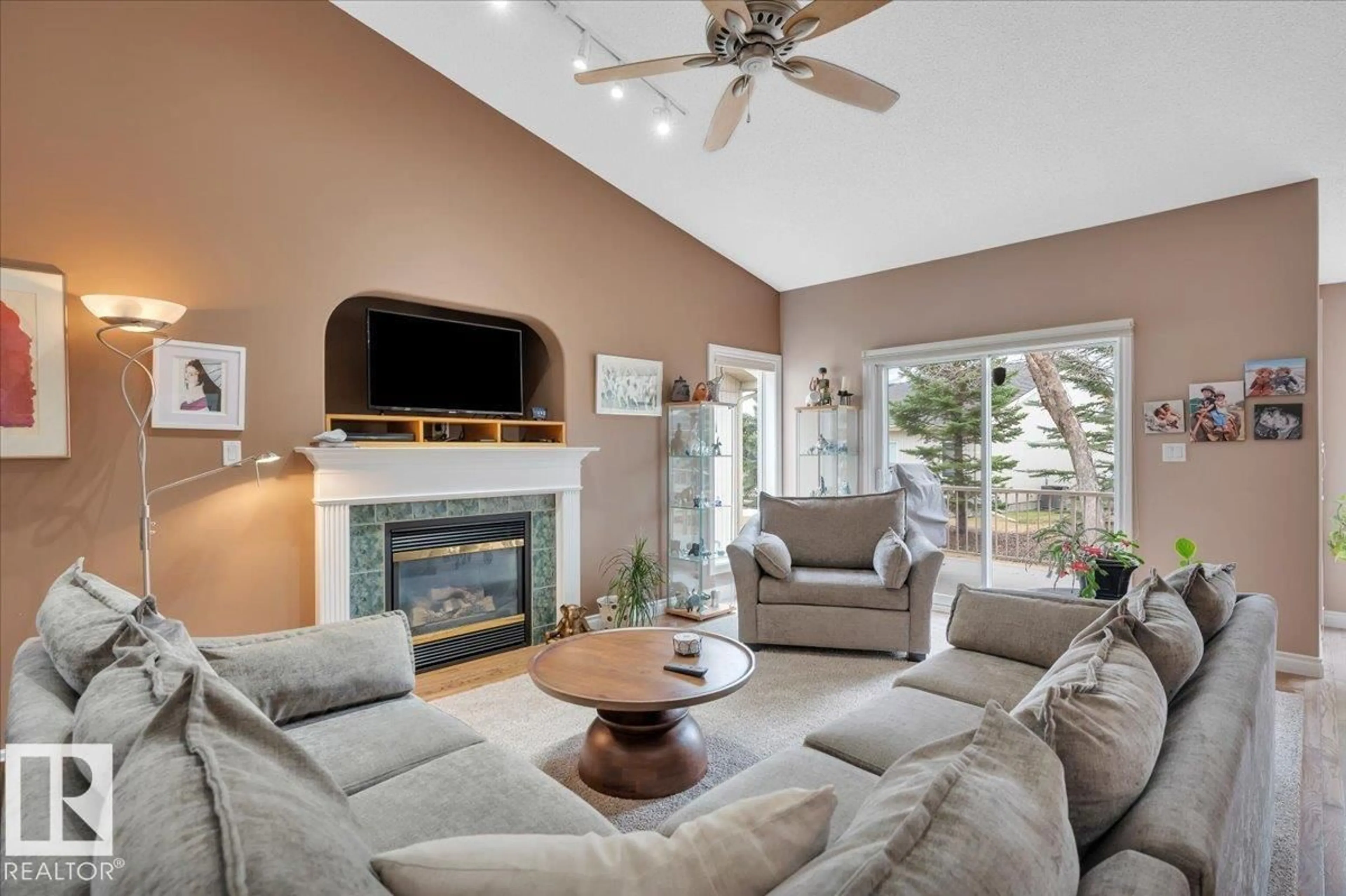 Living room with furniture, unknown for 929 - 56 PICARD DR, Edmonton Alberta T5T6J7