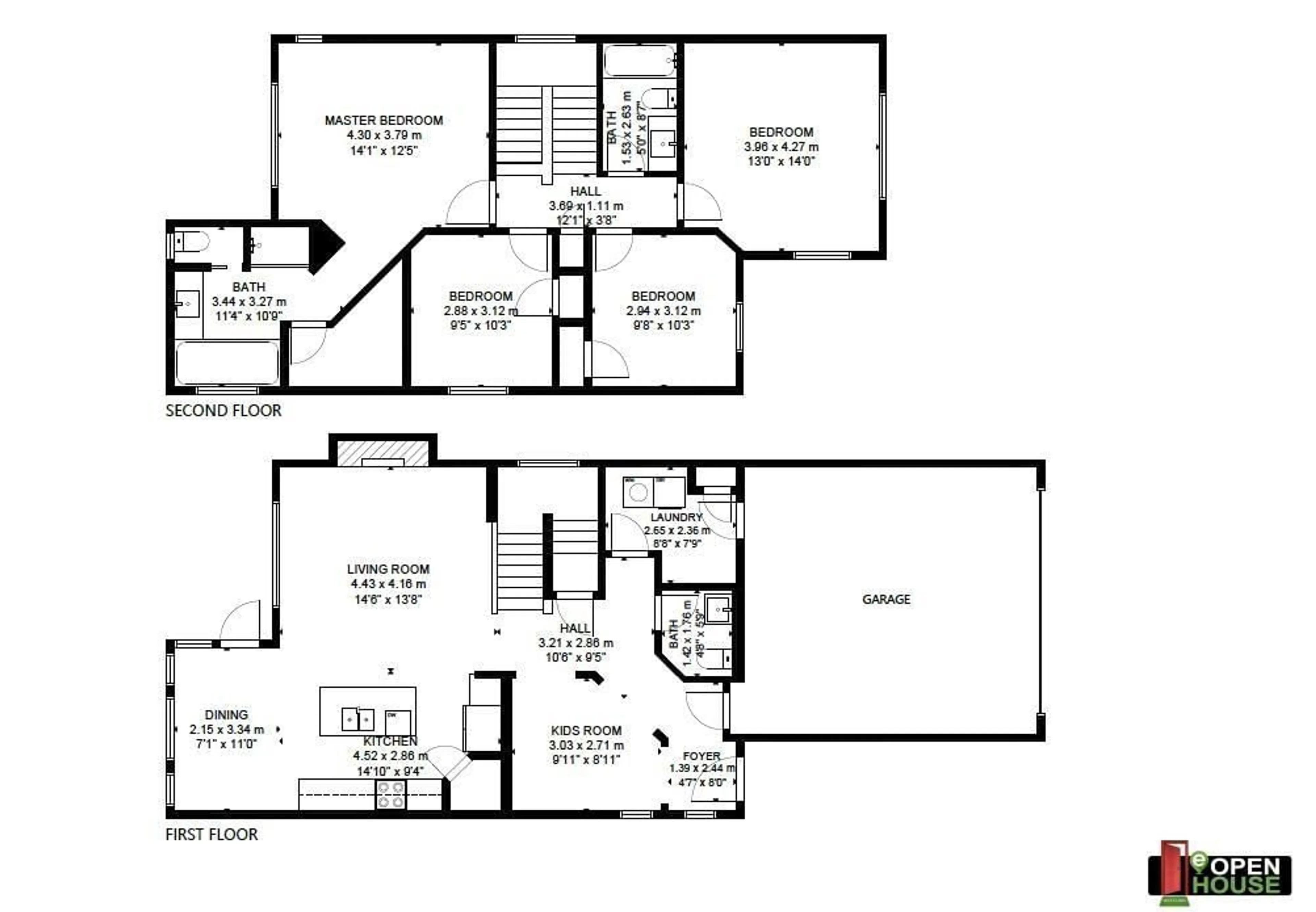 Floor plan for 8716 CARSON WY, Edmonton Alberta T6W3K8