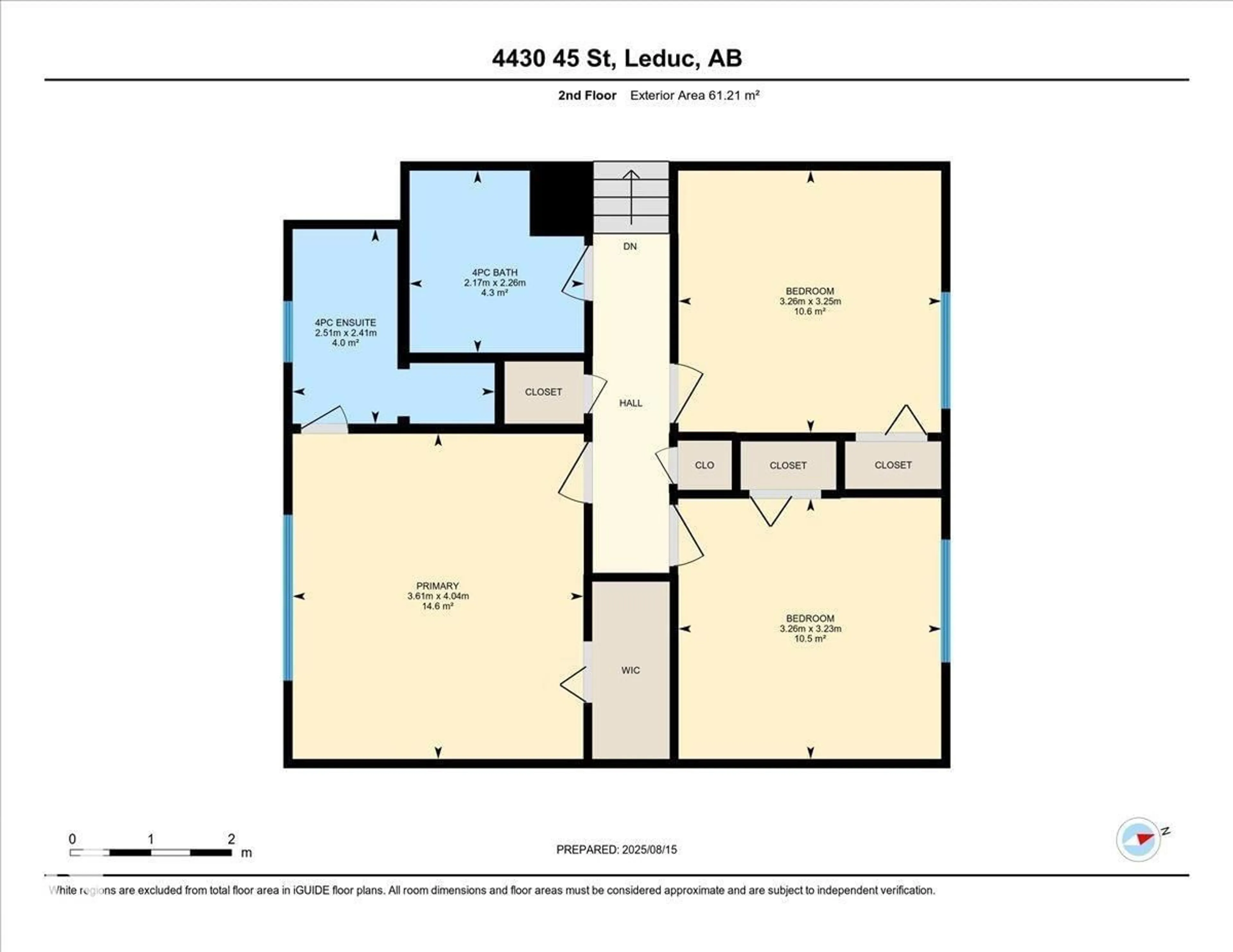 Floor plan for 4430 45 ST, Leduc Alberta T9E5T9