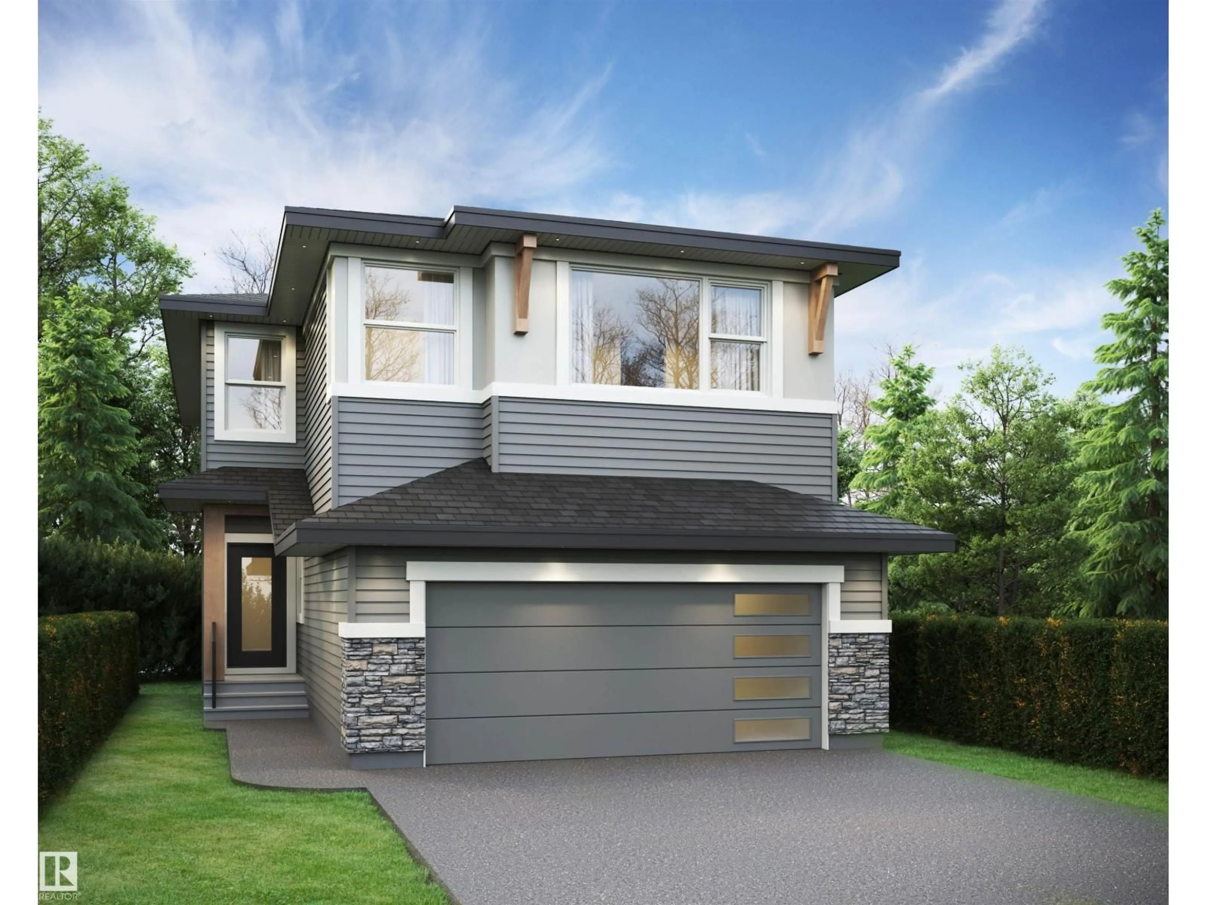 Home with brick exterior material, street for 6953 176A AVENUE, Edmonton Alberta T5Z0W8