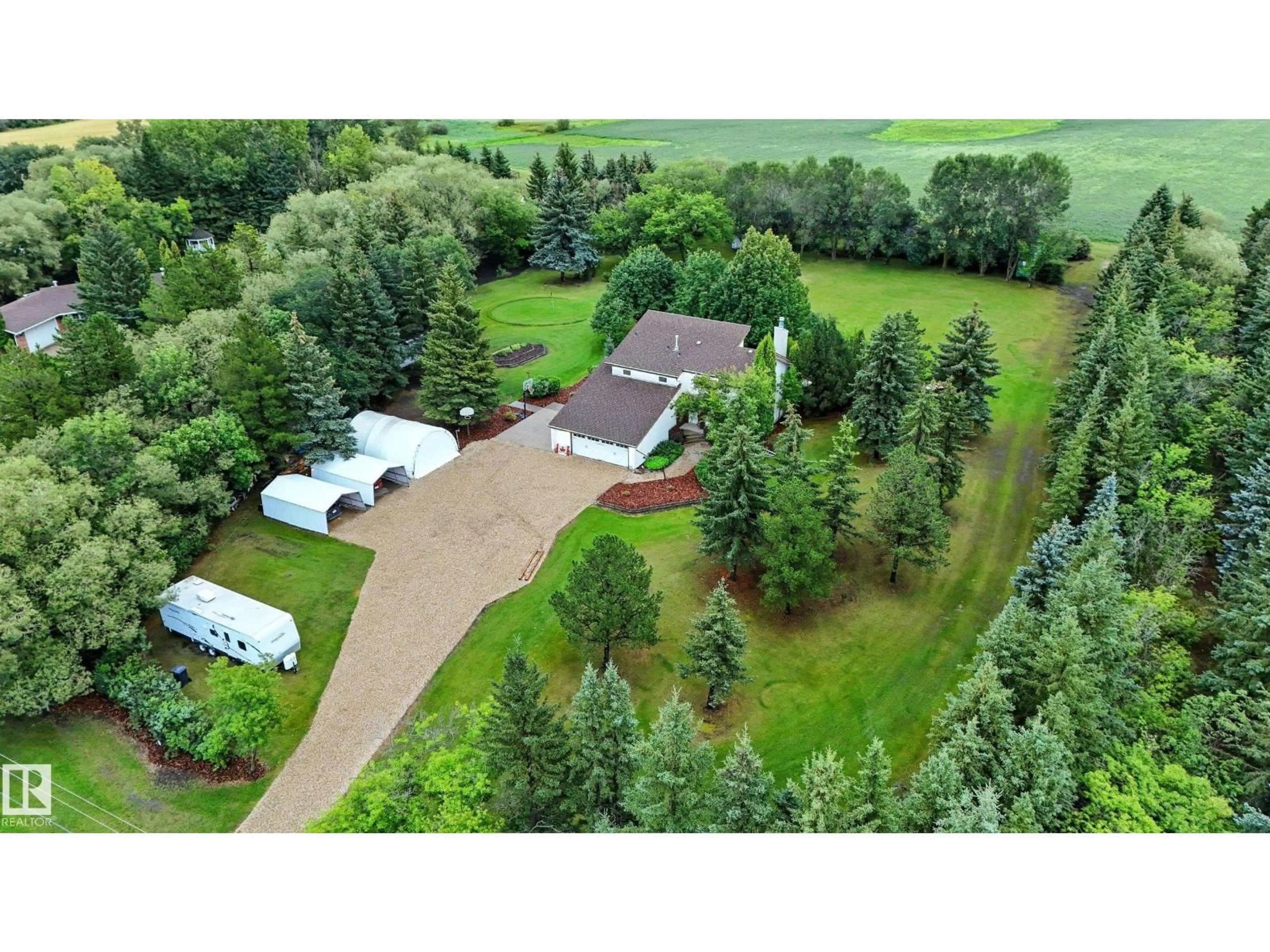 A pic from outside/outdoor area/front of a property/back of a property/a pic from drone, unknown for 1070 - 50242 RGE ROAD 244 A, Rural Leduc County Alberta T4X0P4