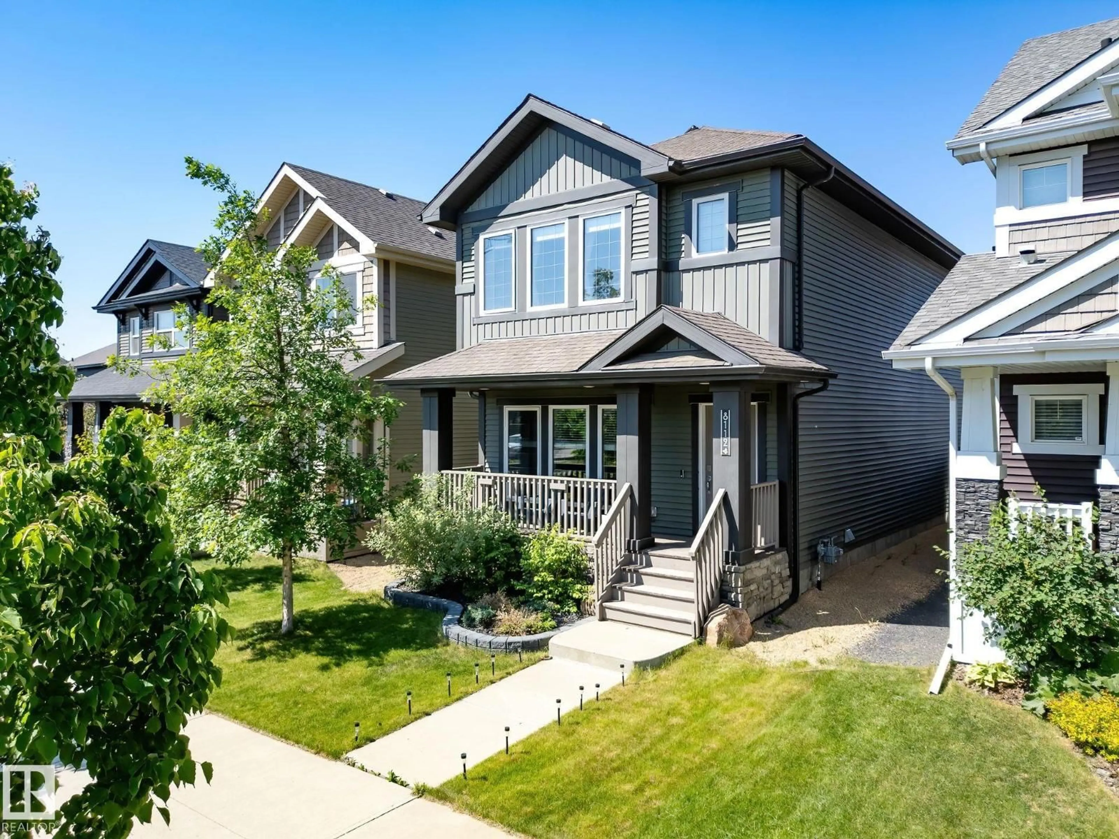 Home with vinyl exterior material, street for 8112 224 ST, Edmonton Alberta T5T7A4