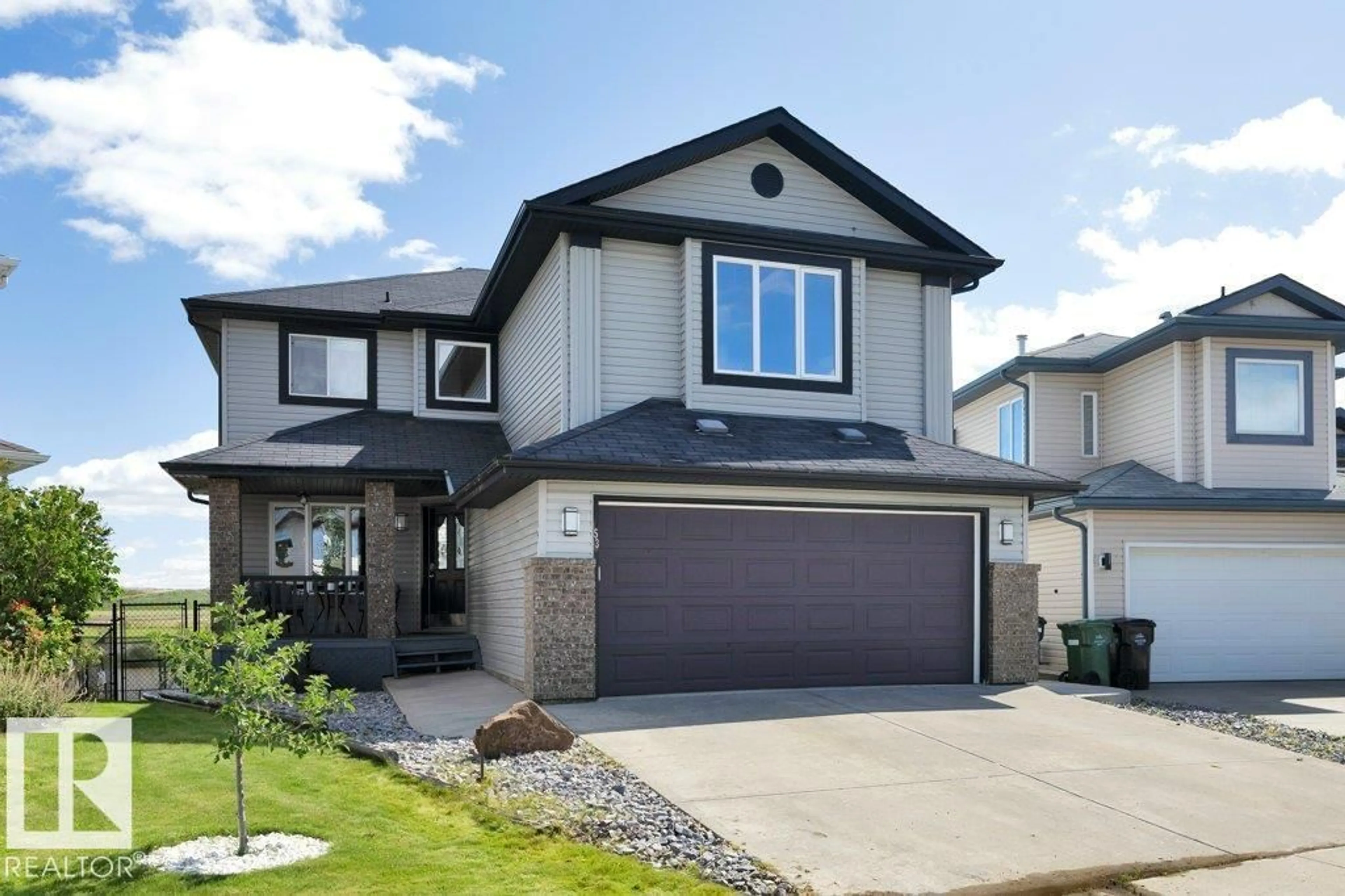 Home with vinyl exterior material, street for 53 DOUGLAS CR, Leduc Alberta T9E8P4