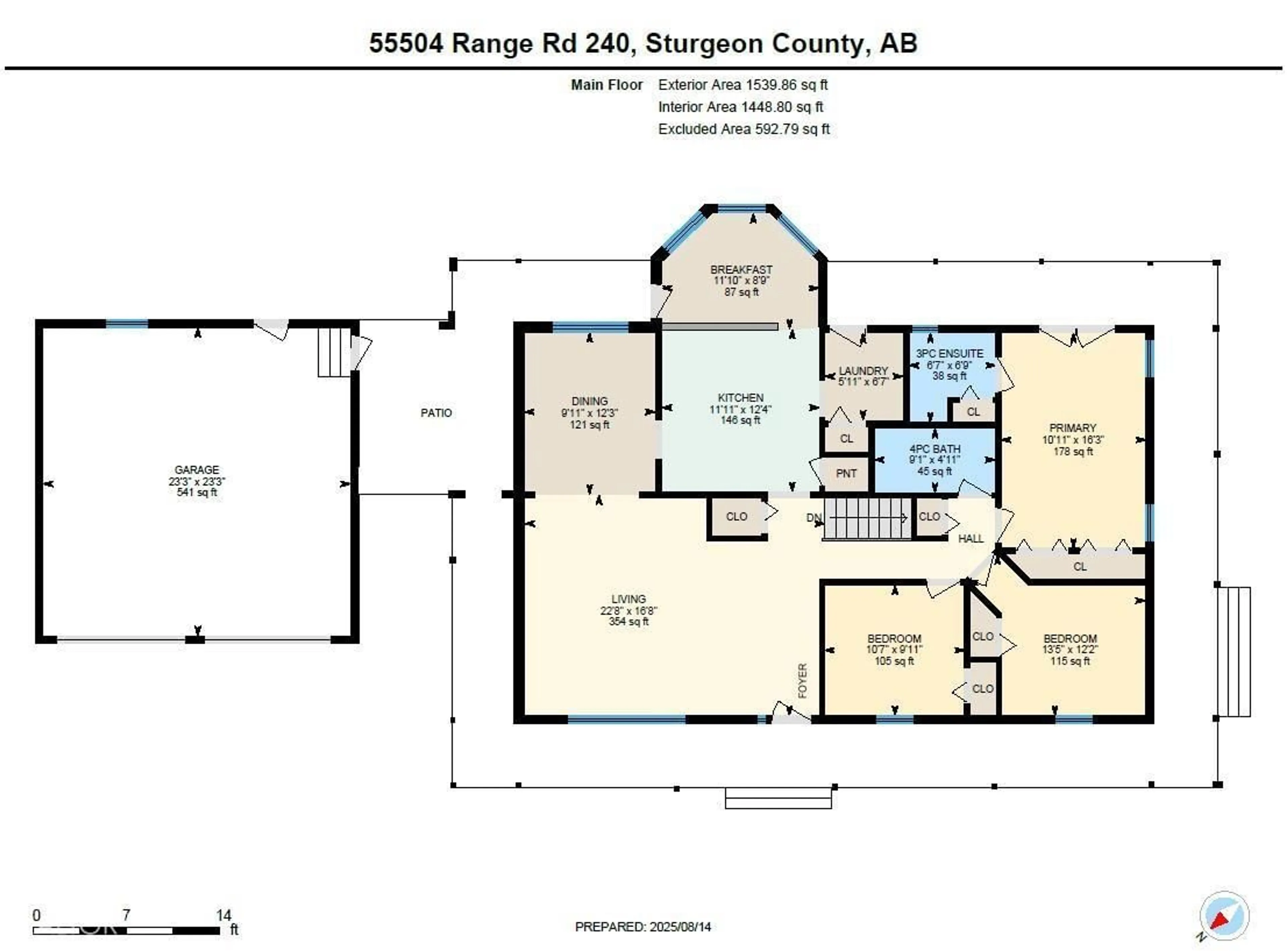 Floor plan for 55504 RGE ROAD 240, Rural Sturgeon County Alberta T0A0K5
