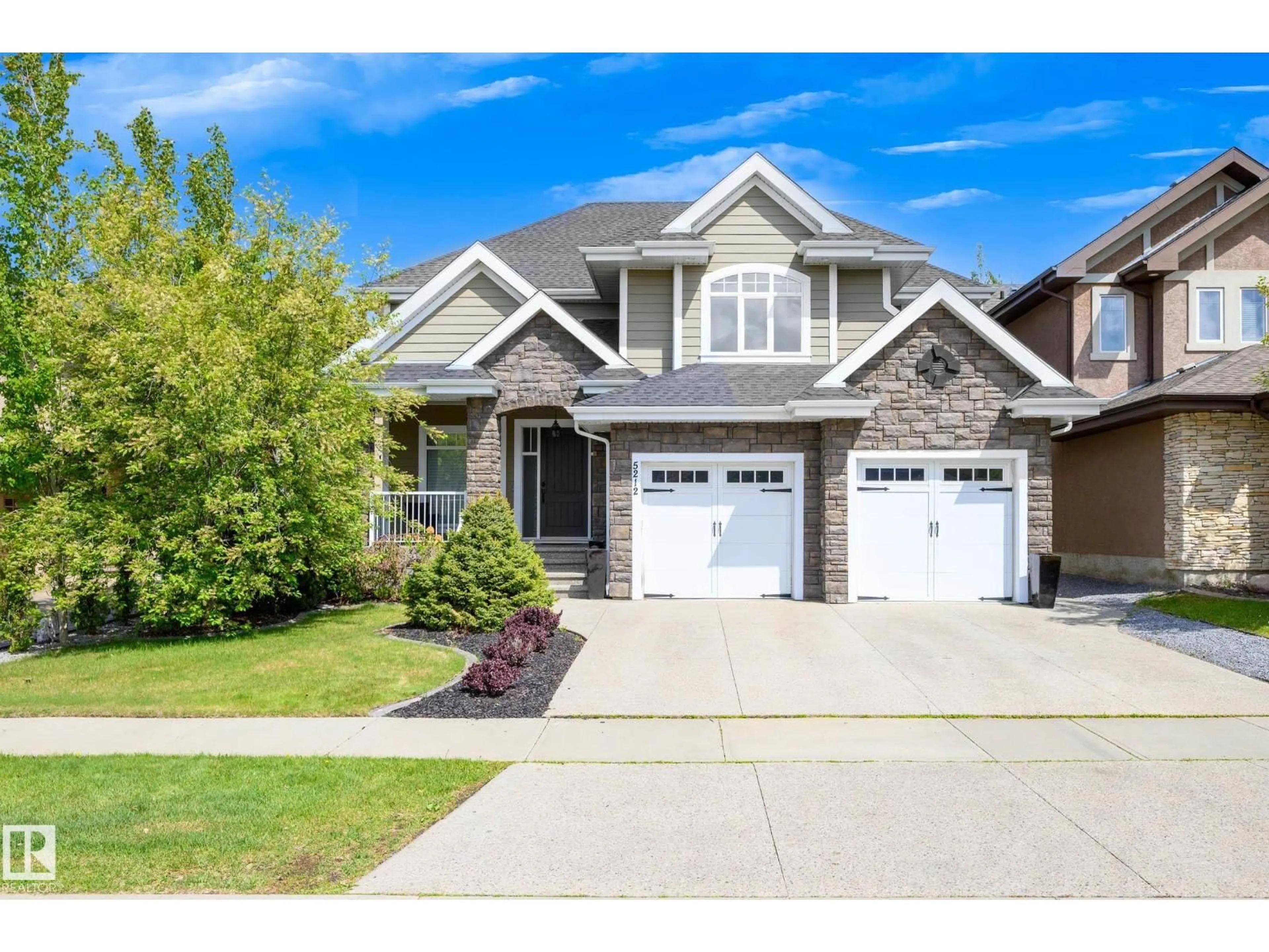 Home with brick exterior material, street for 5212 MULLEN CREST CT, Edmonton Alberta T6R0R2