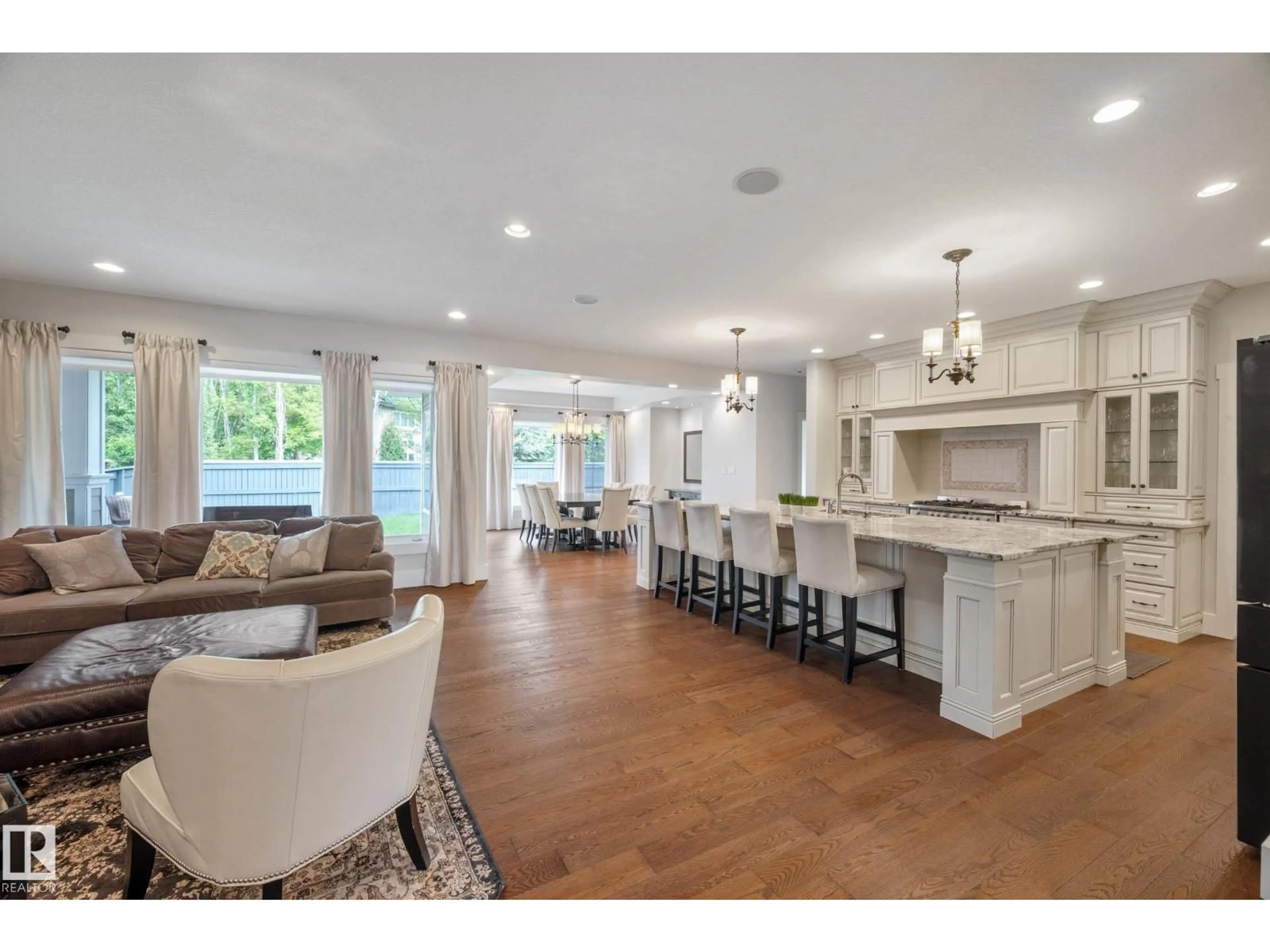 Open concept kitchen, ceramic/tile floor for 5212 MULLEN CREST CT, Edmonton Alberta T6R0R2