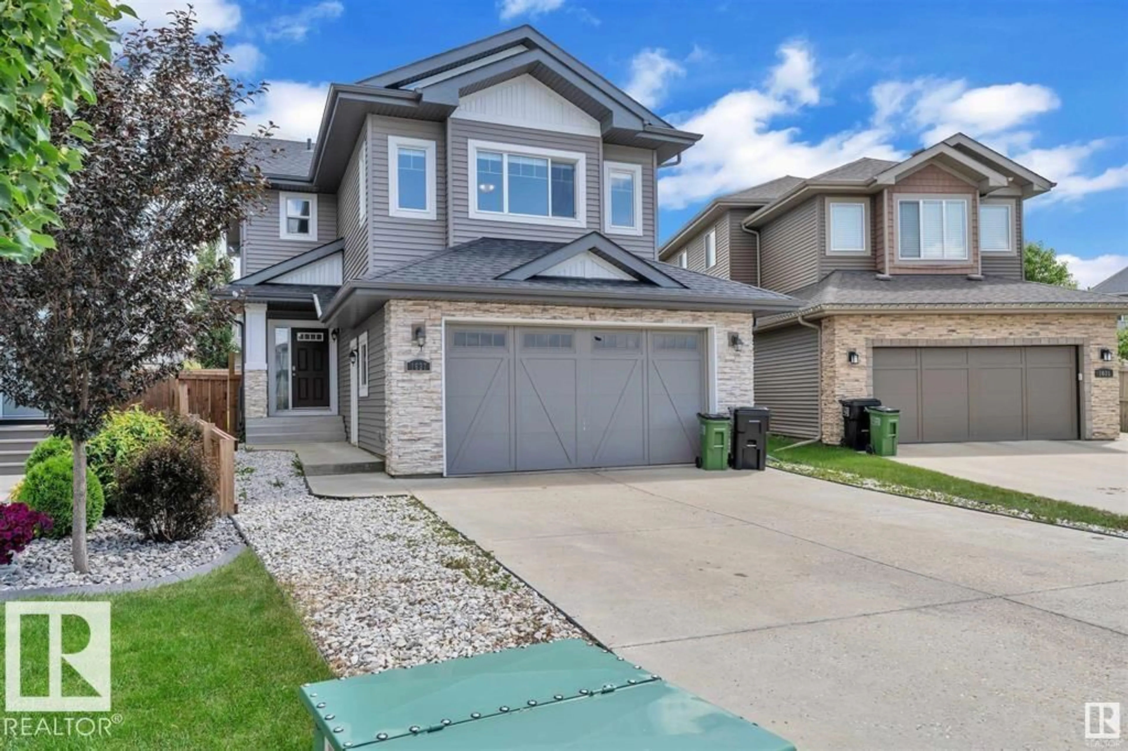 Home with vinyl exterior material, street for SW - 1627 161 ST, Edmonton Alberta T6W3P4