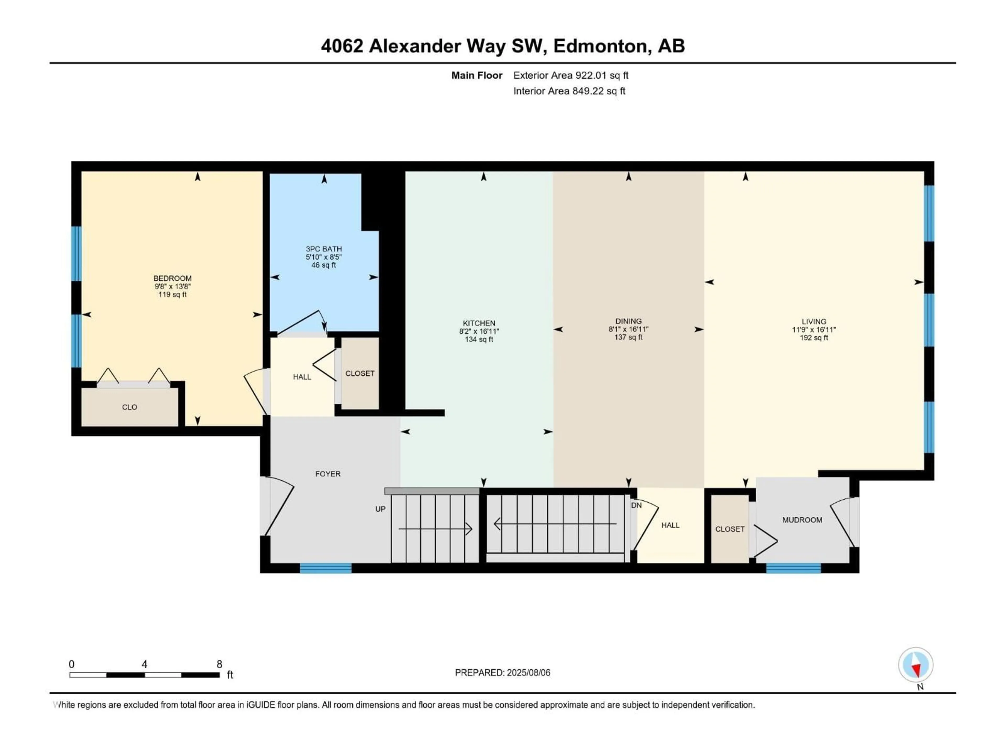 Floor plan for 4062 ALEXANDER WY, Edmonton Alberta T6W2C6