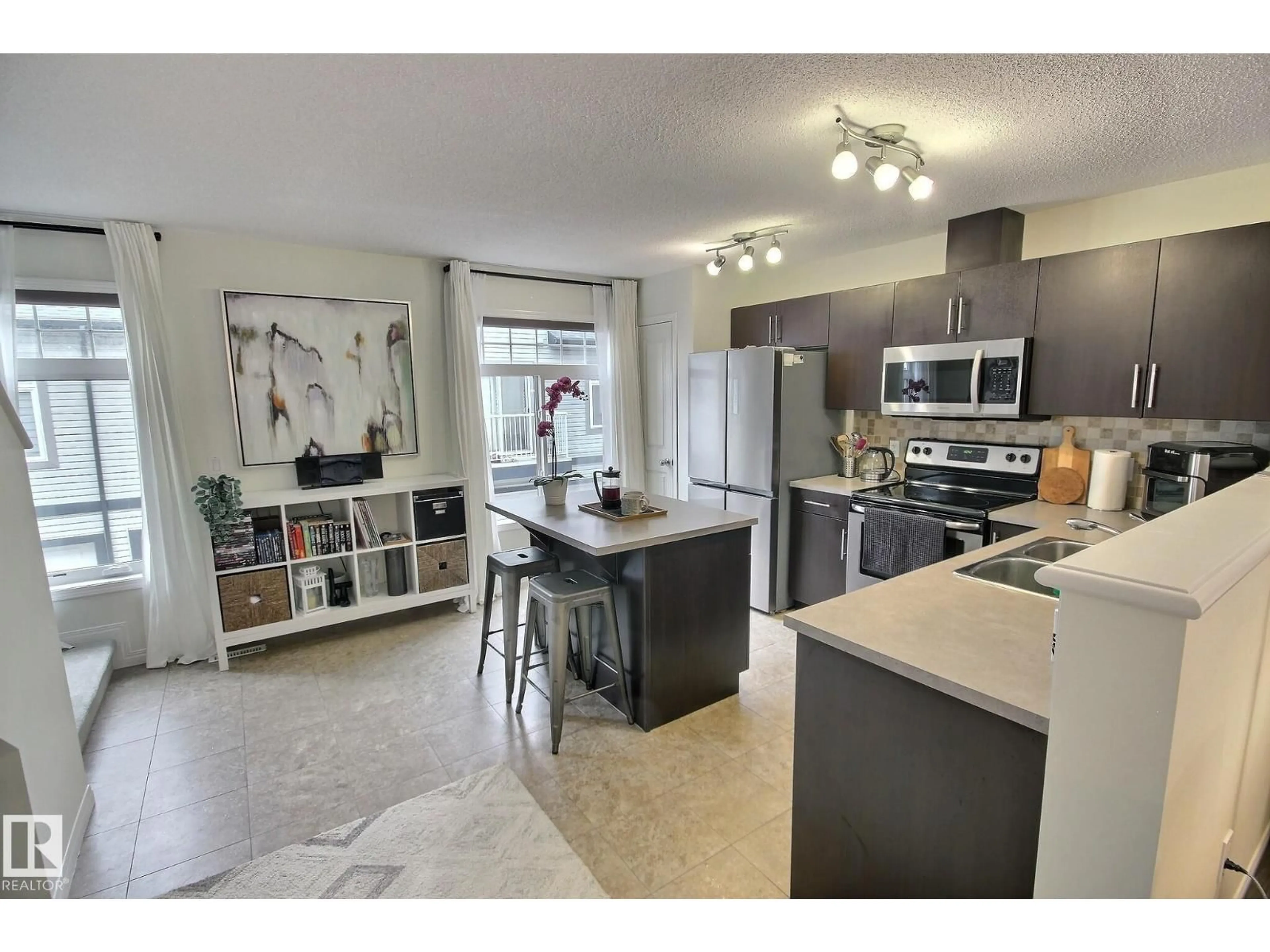 Open concept kitchen, ceramic/tile floor for #15 - 465 HEMINGWAY RD, Edmonton Alberta T6M0J7