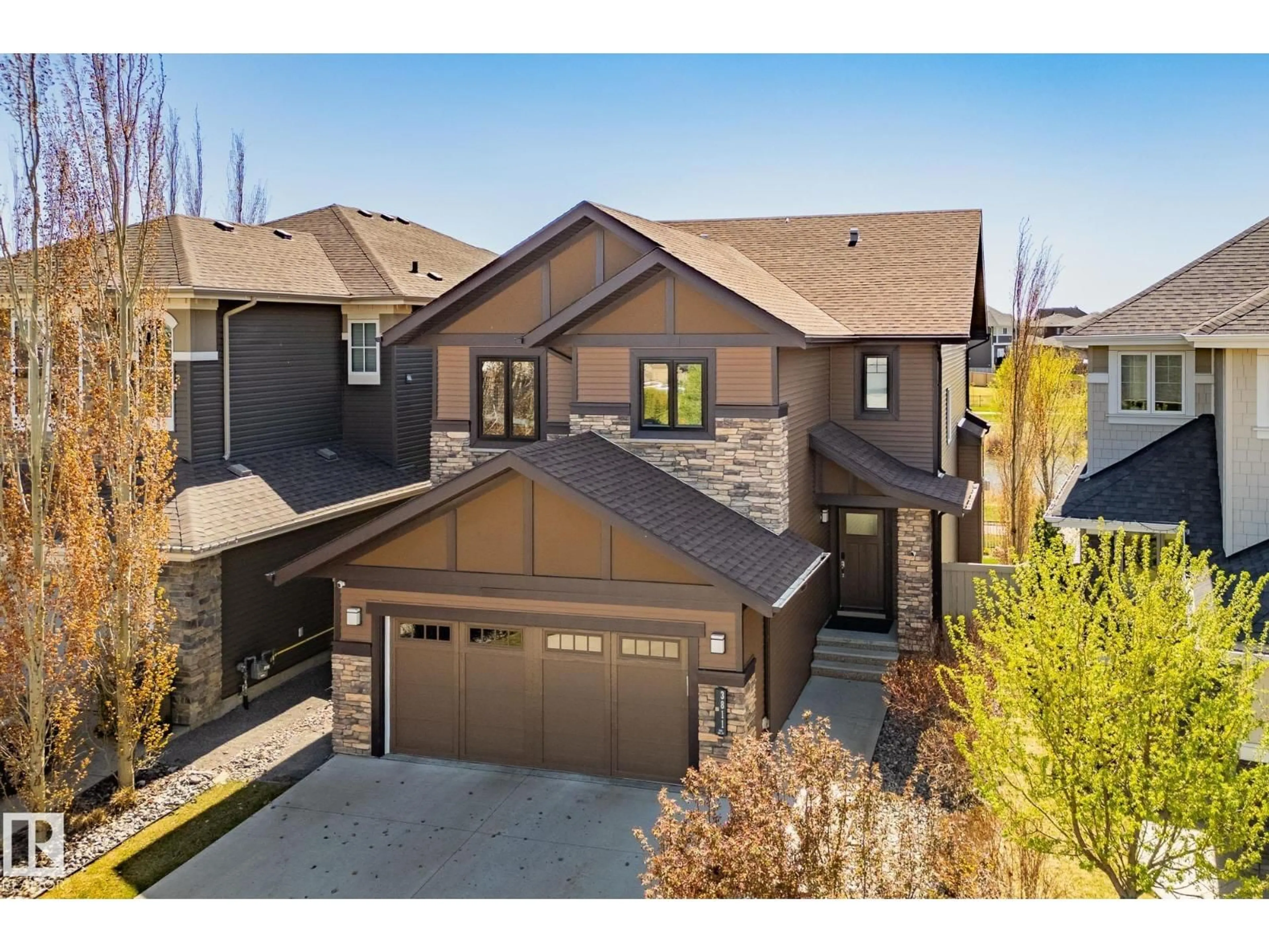 Home with brick exterior material, street for SW - 3811 KIDD BA, Edmonton Alberta T6W2R3