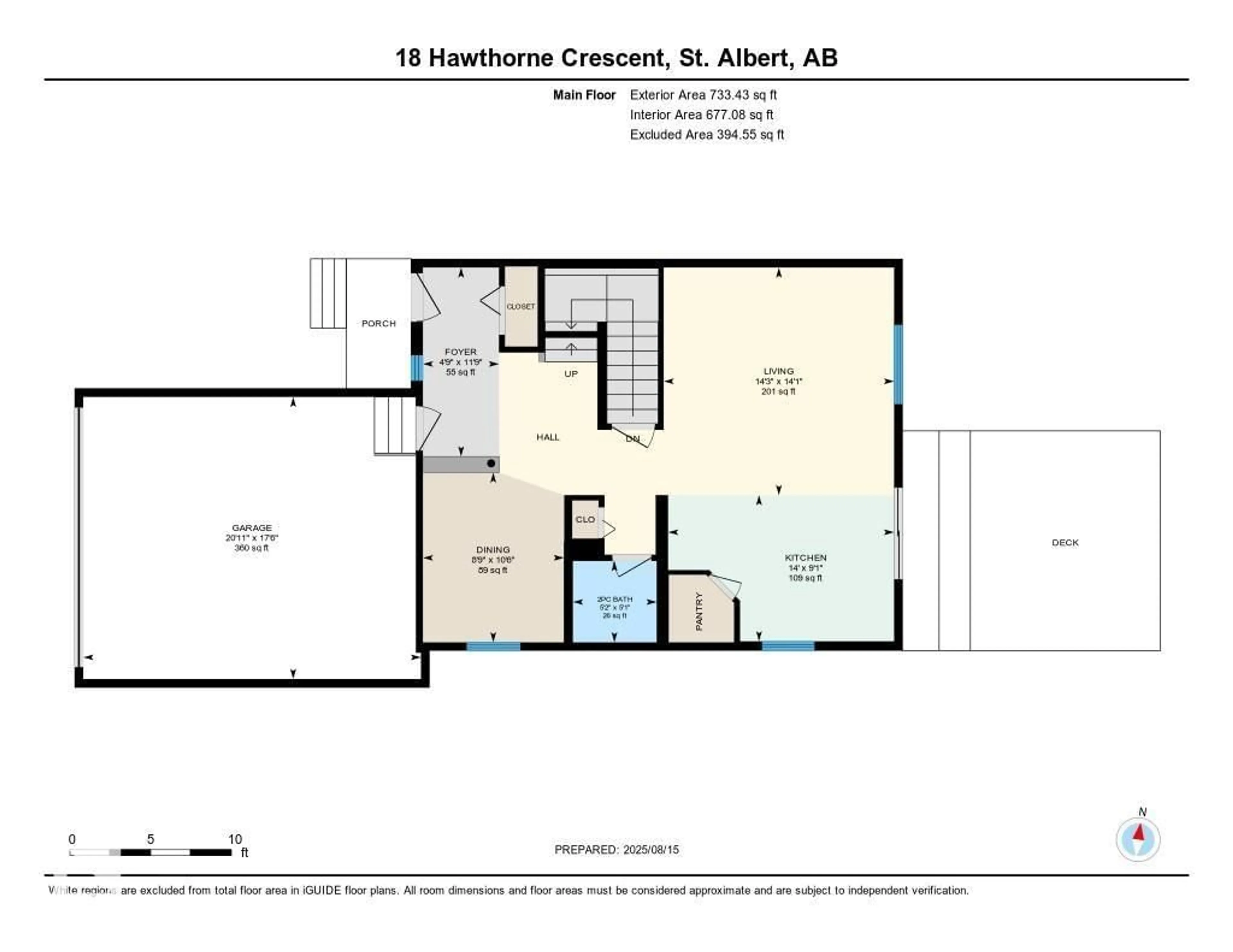 Floor plan for 18 HAWTHORNE CR, St. Albert Alberta T8N6N5
