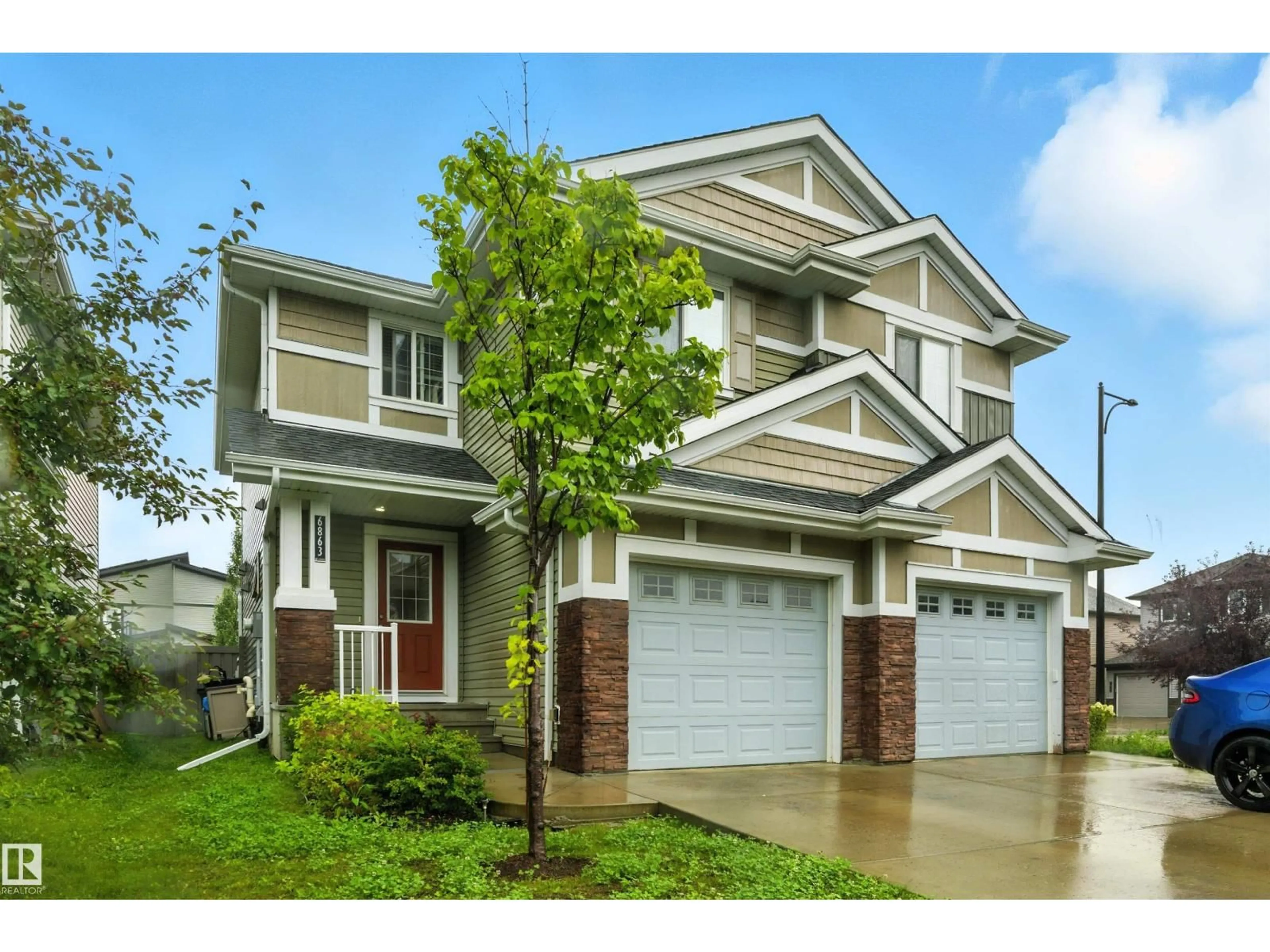 Home with vinyl exterior material, street for SW - 6863 CARDINAL LINK LI, Edmonton Alberta T6W1Z1