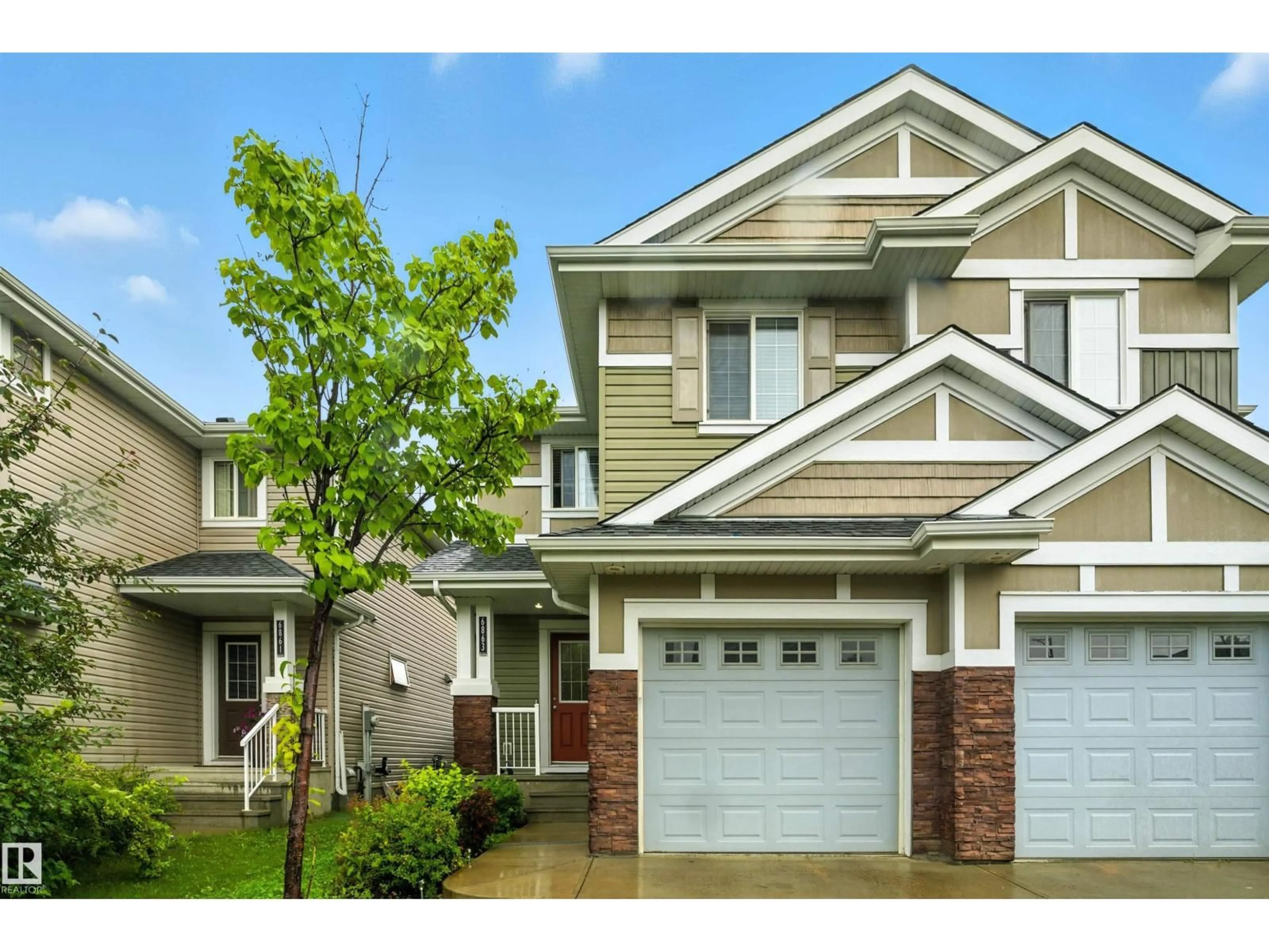Home with vinyl exterior material, street for SW - 6863 CARDINAL LINK LI, Edmonton Alberta T6W1Z1