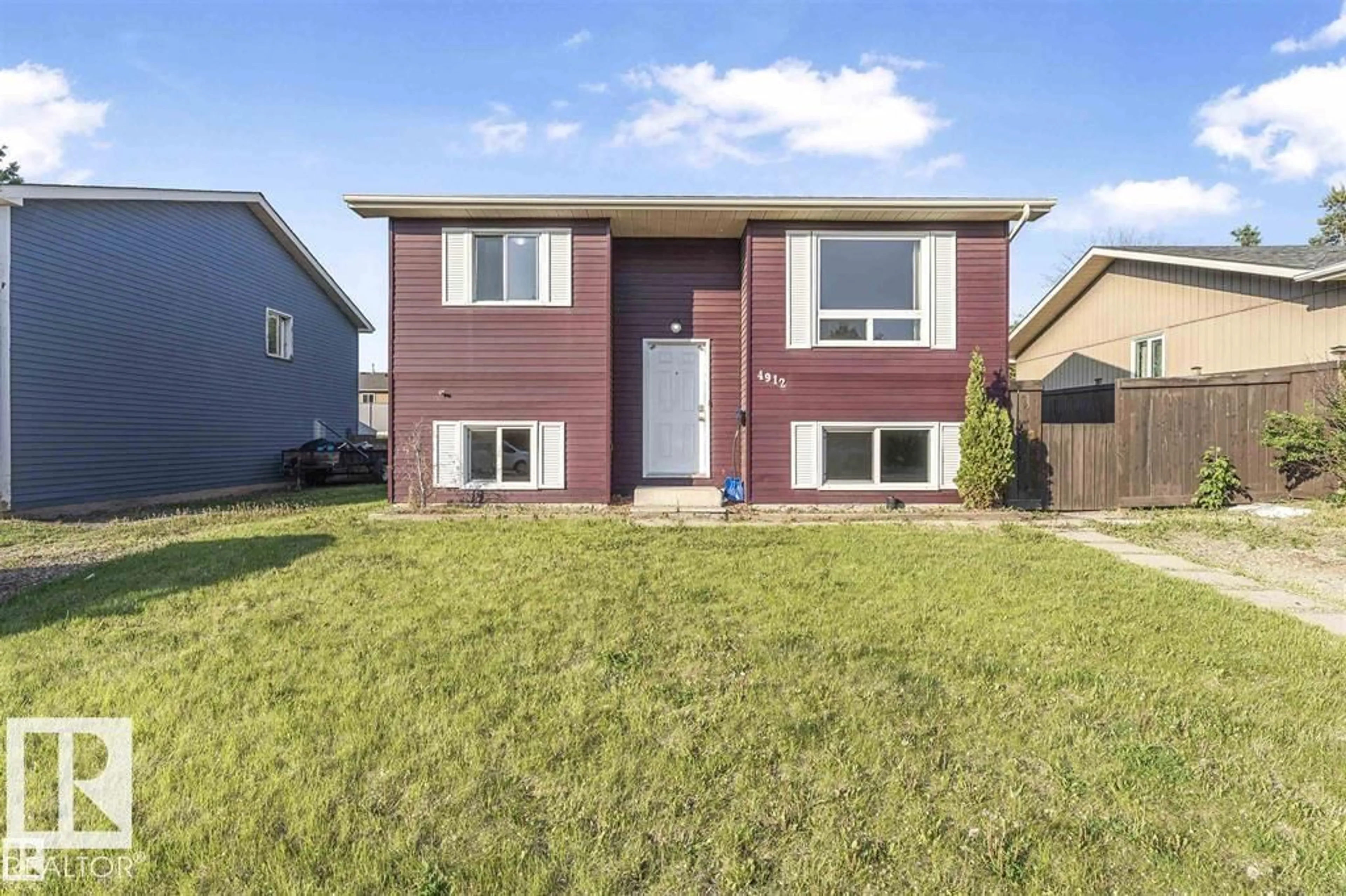 Home with brick exterior material, street for 4912 36 AV, Edmonton Alberta T6L3S5