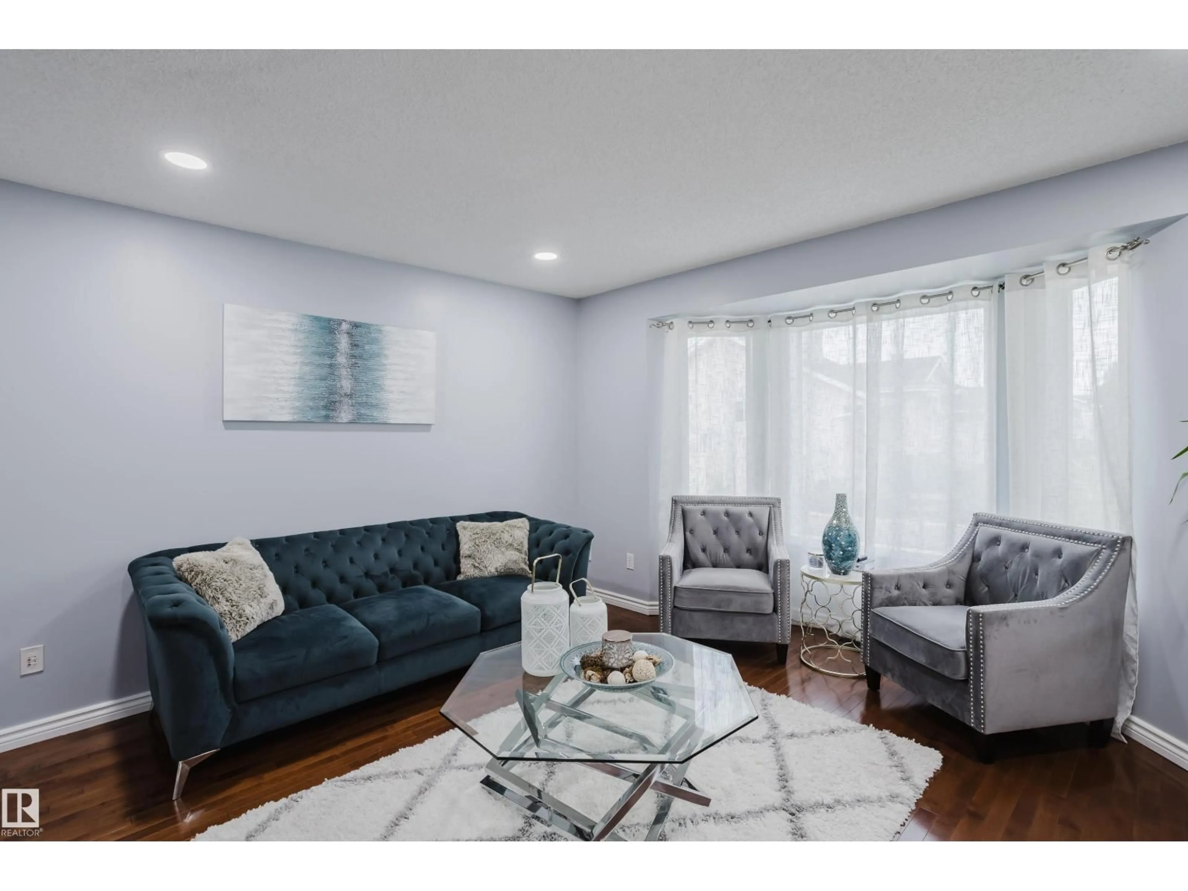 Living room with furniture, unknown for 157 RIVER POINT NW, Edmonton Alberta T5A4Y5