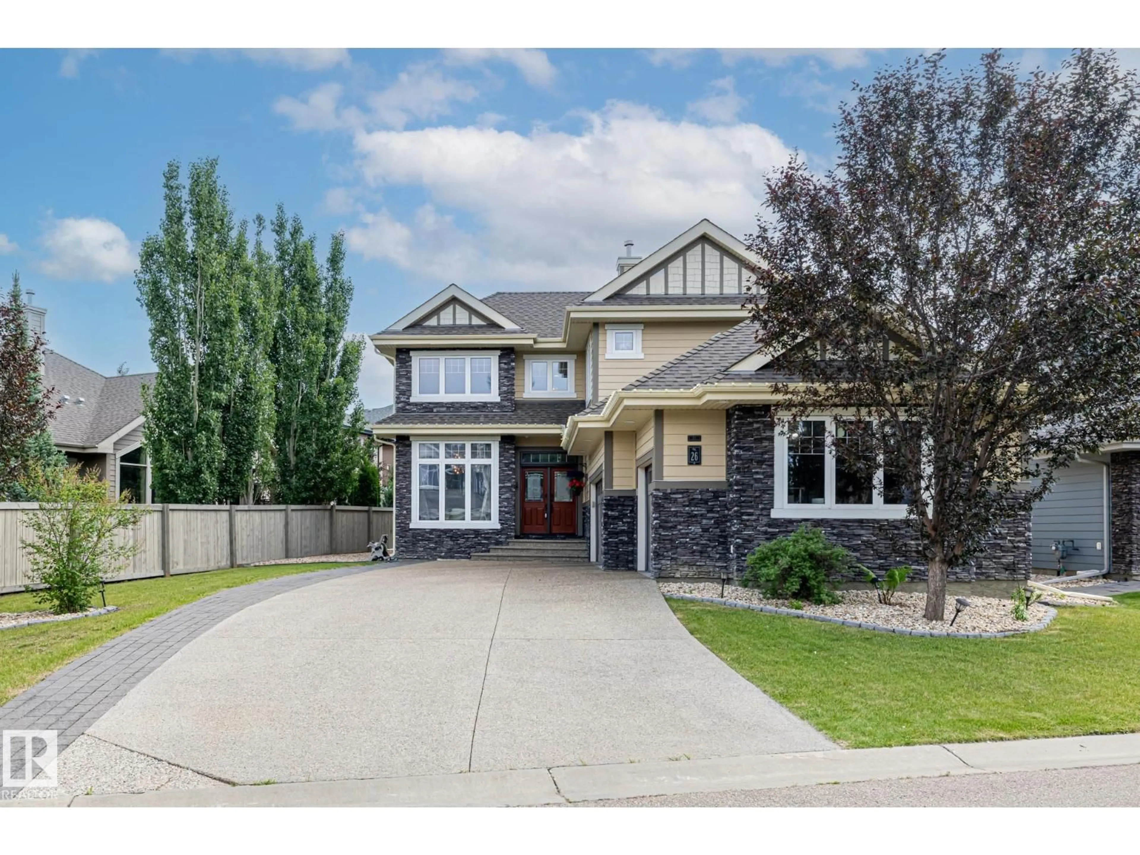 Home with brick exterior material, street for #26 - 10550 ELLERSLIE RD, Edmonton Alberta T6W0Y2