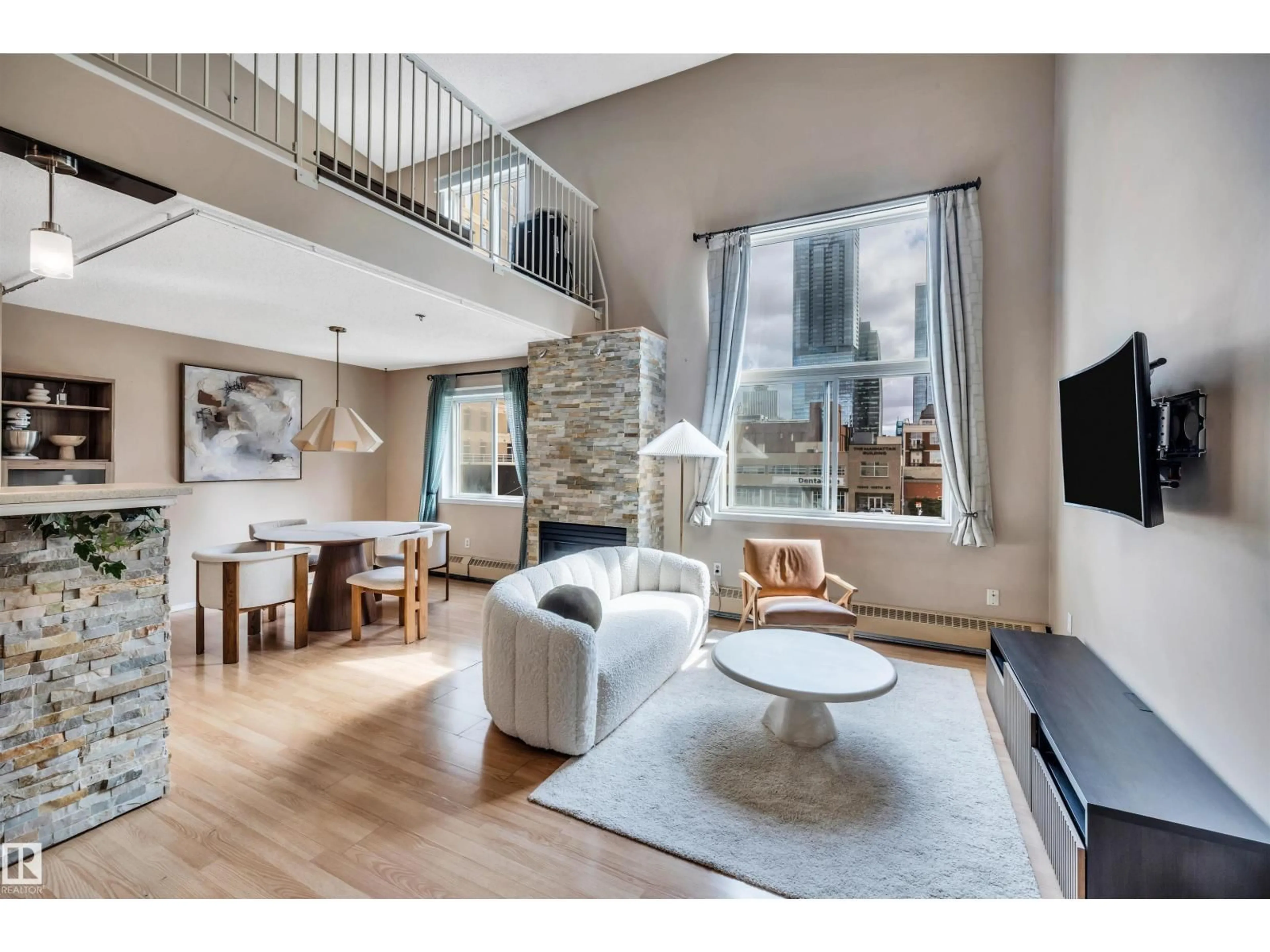 Living room with furniture, unknown for #31 - 10331 106 ST, Edmonton Alberta T5J1H8