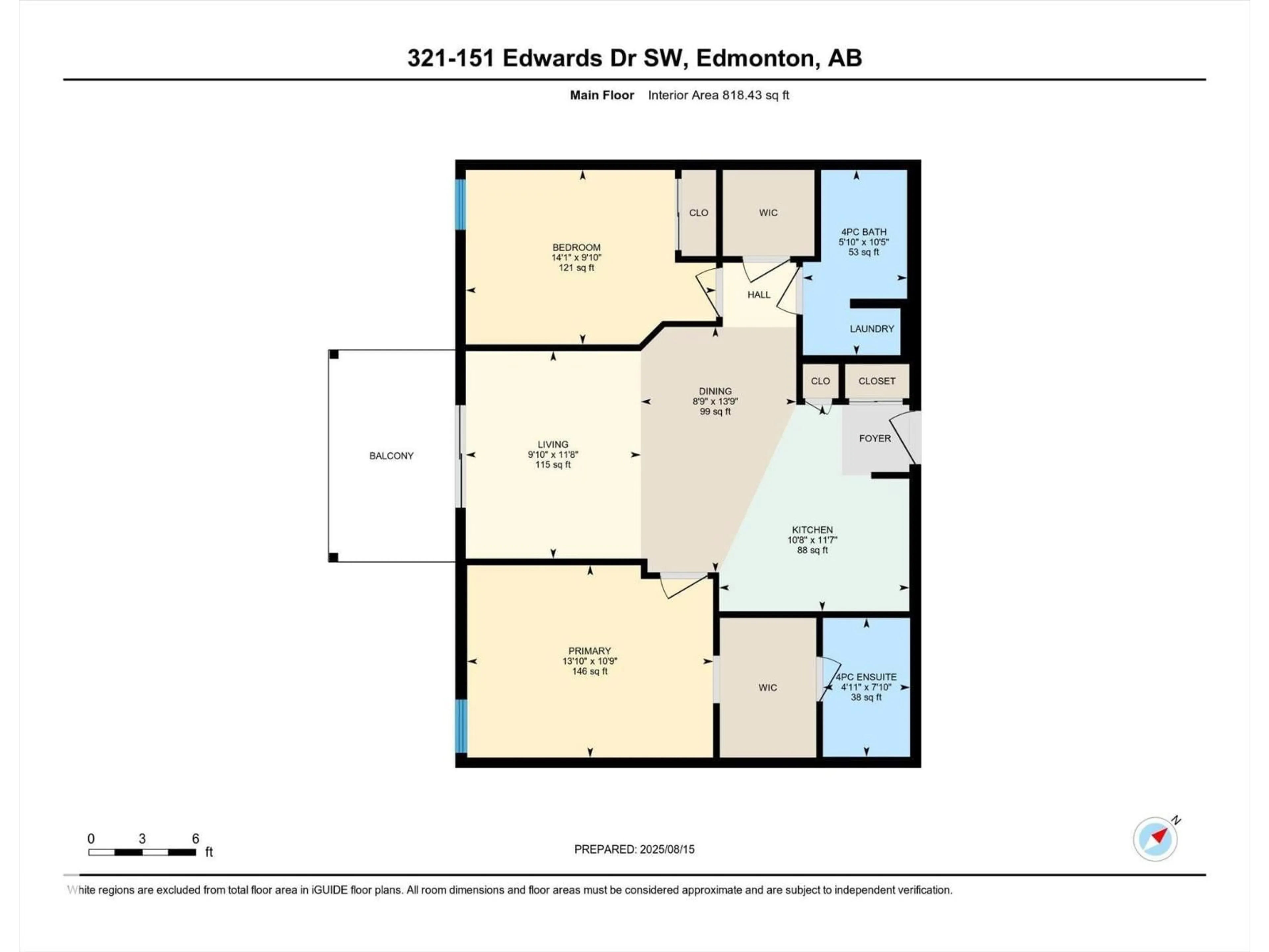 Floor plan for 321 EDWARDS DR, Edmonton Alberta T6X1N5
