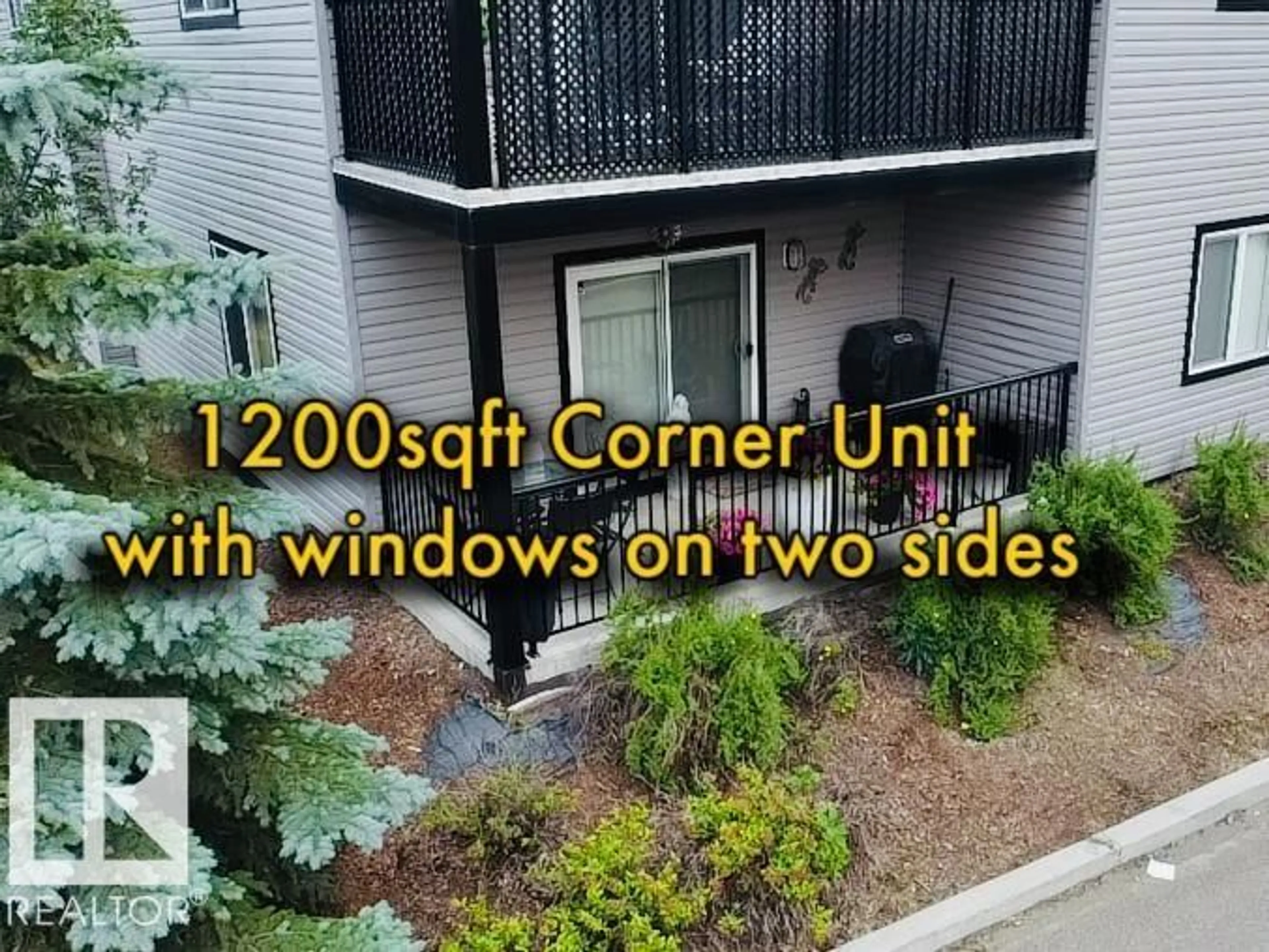 A pic from outside/outdoor area/front of a property/back of a property/a pic from drone, city buildings view from balcony for #104 - 14808 125 ST NW, Edmonton Alberta T5X0G1