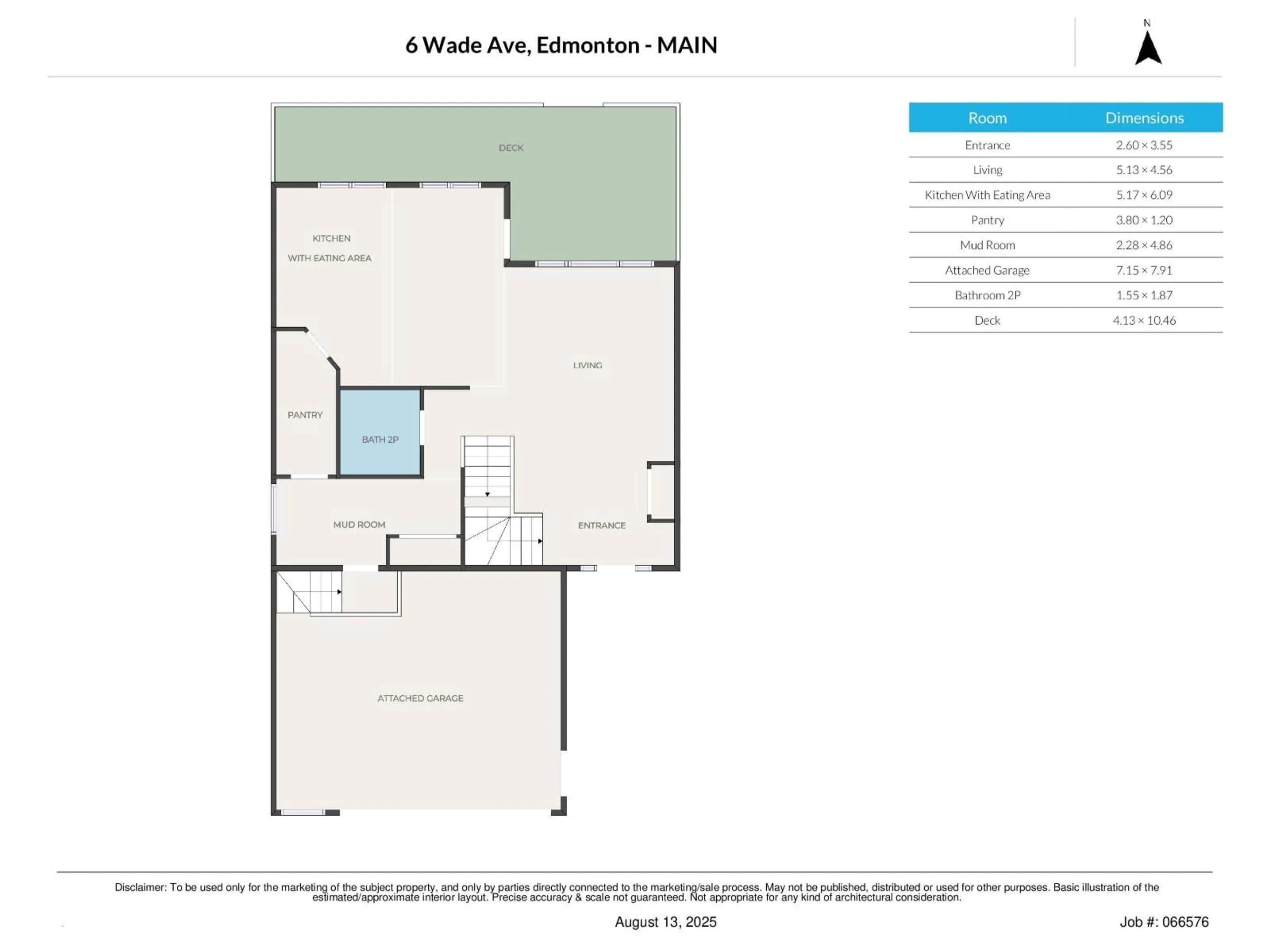 Floor plan for 6 WADE AV, Leduc Alberta T9E0N8