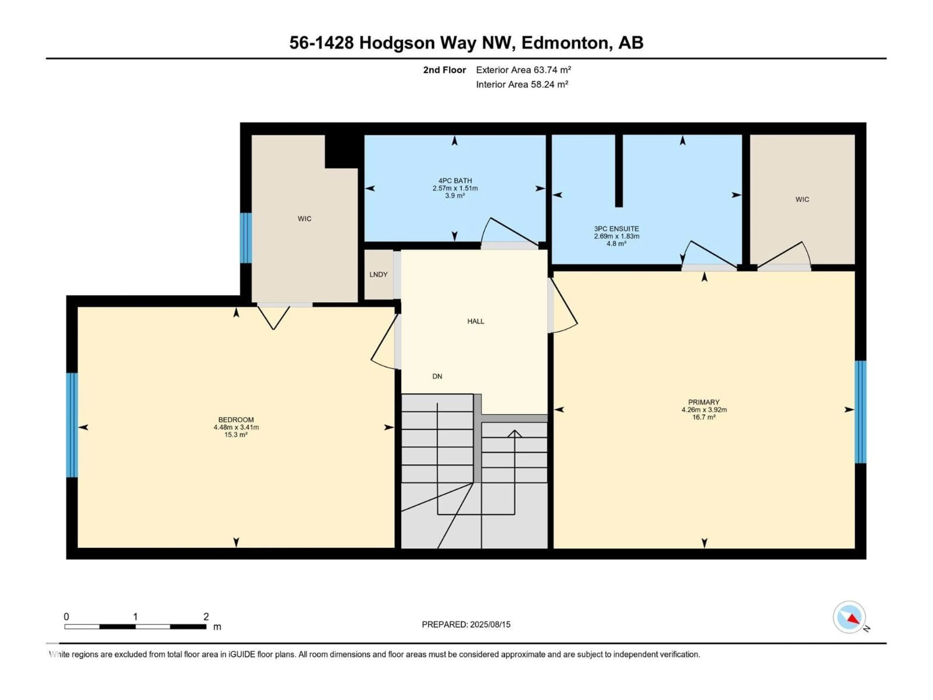 Floor plan for #56 - 1428 HODGSON WY, Edmonton Alberta T6R3P8