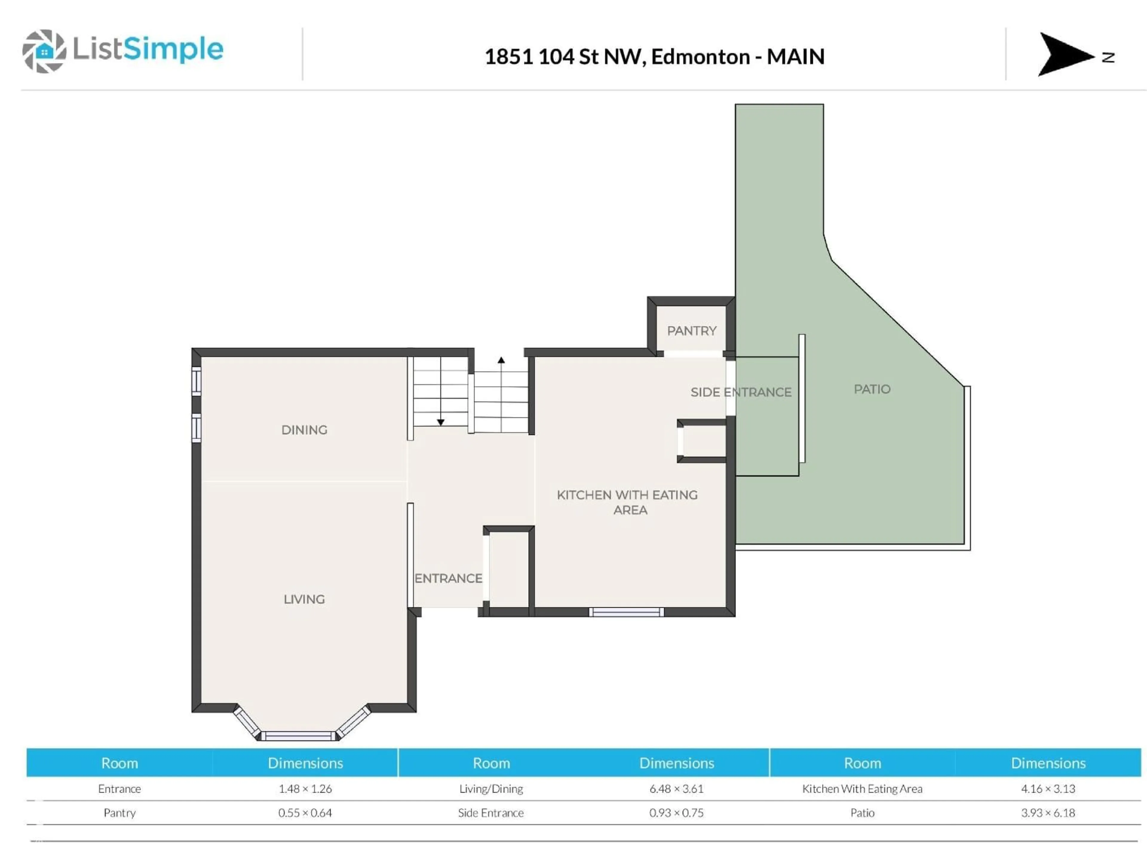 Floor plan for NW - 1851 104 ST, Edmonton Alberta T6J5J9