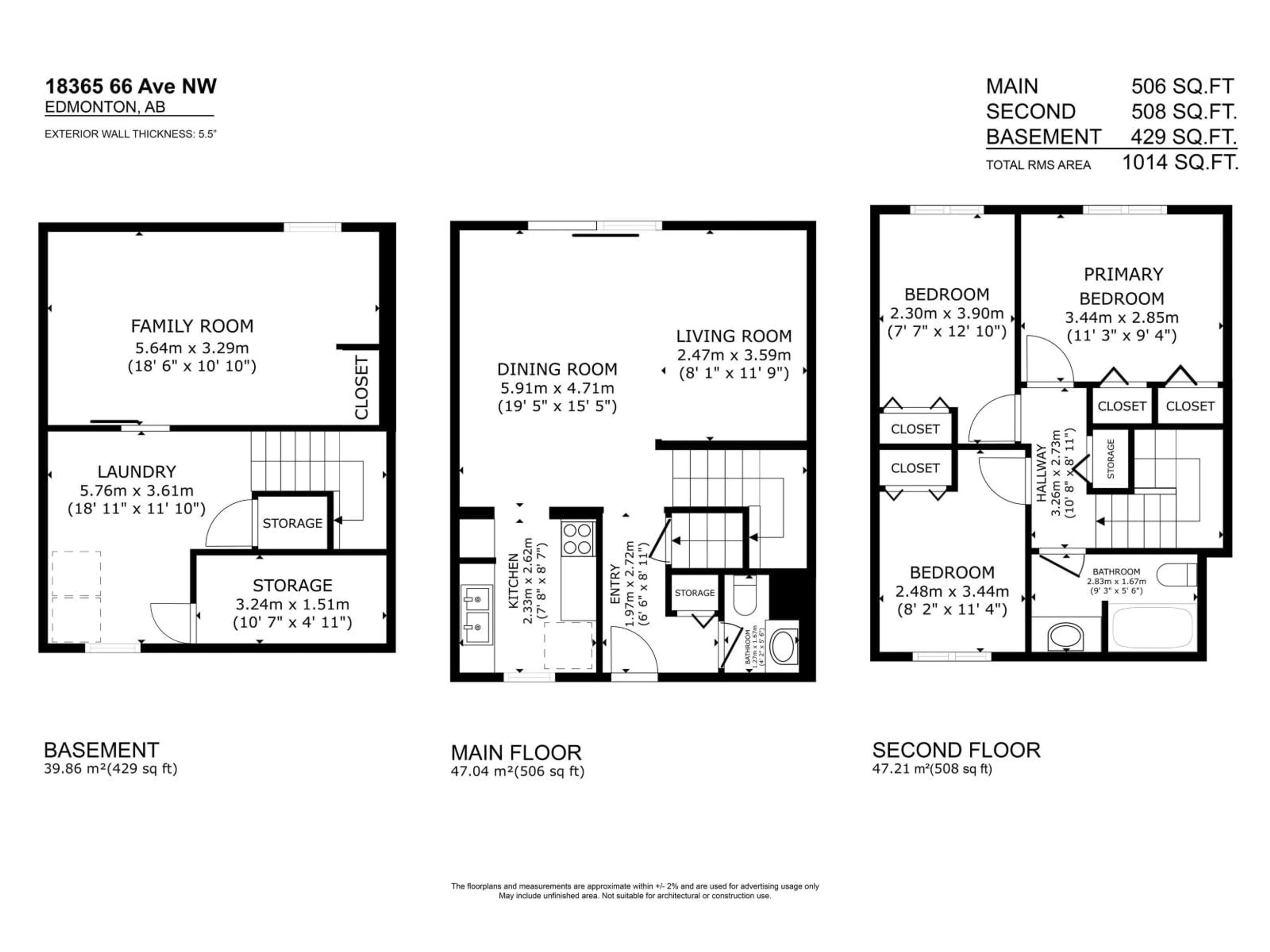 Floor plan for 18365 66 AV, Edmonton Alberta T5T1Z5