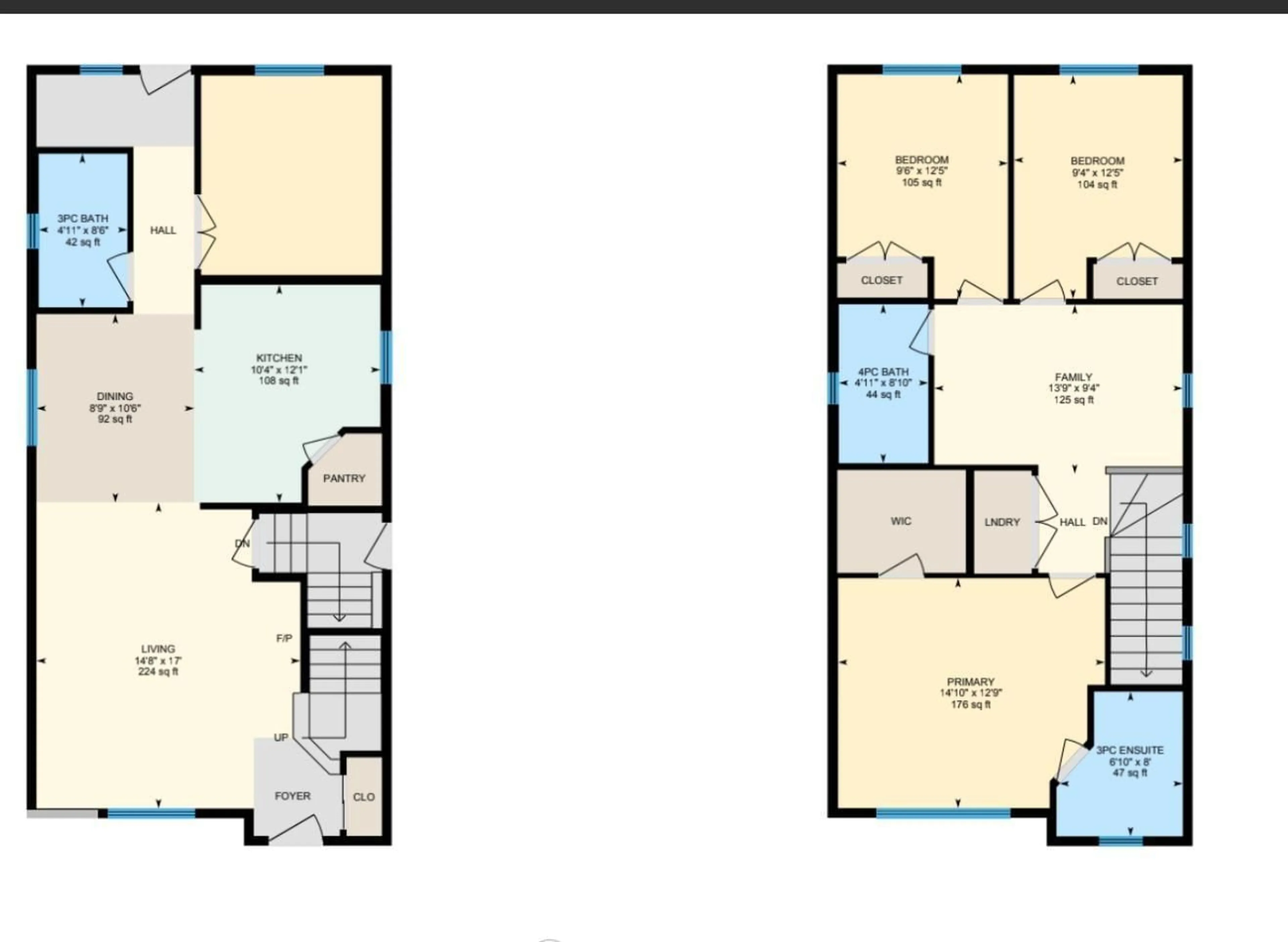 Floor plan for NW - 1767 26A ST, Edmonton Alberta T6T2H8