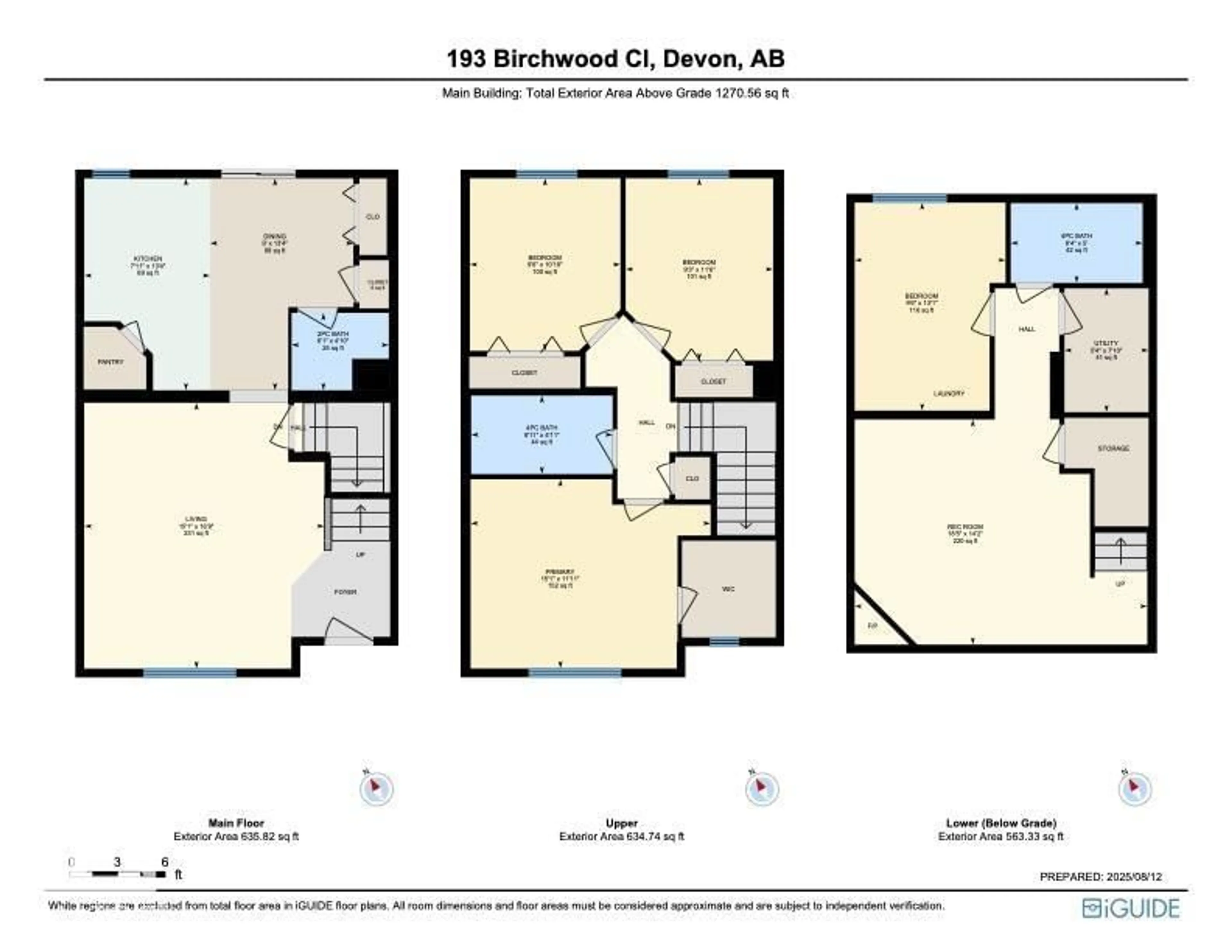 Floor plan for 193 BIRCHWOOD CL, Devon Alberta T9G0A5