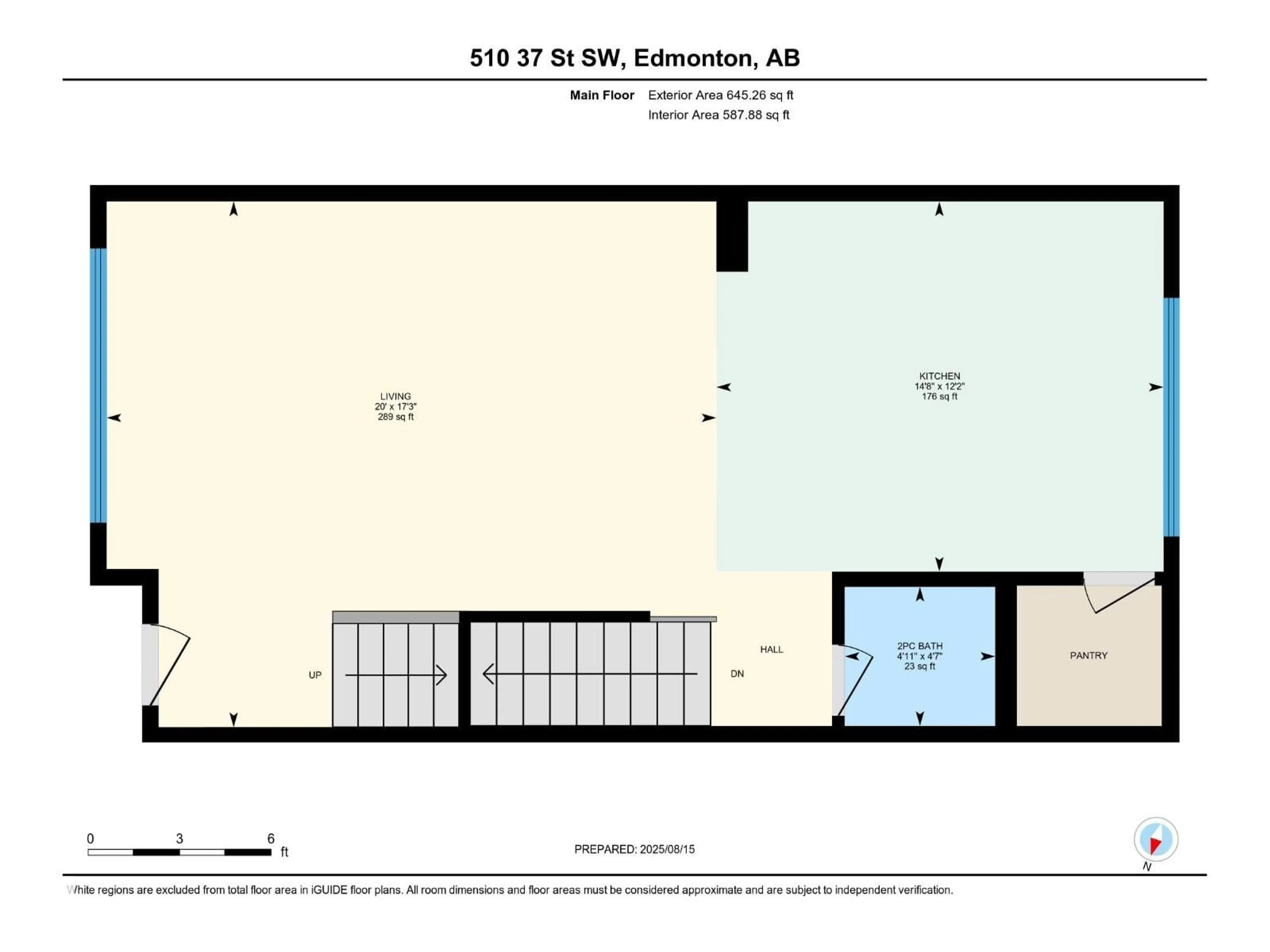 Floor plan for SW - 510 37 ST, Edmonton Alberta T6X3B2