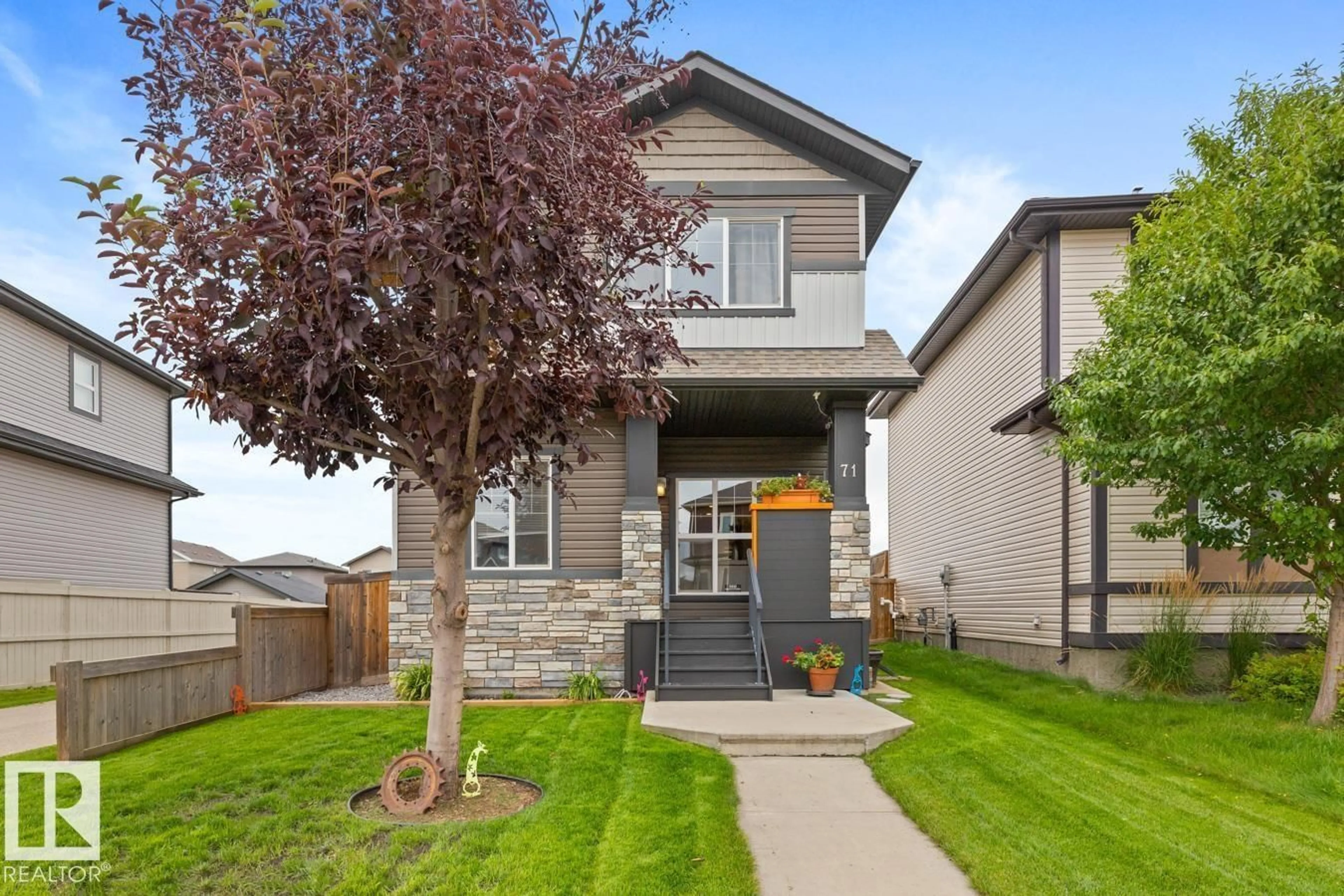 Home with brick exterior material, street for 71 HUDSON CV, Spruce Grove Alberta T7X0R8
