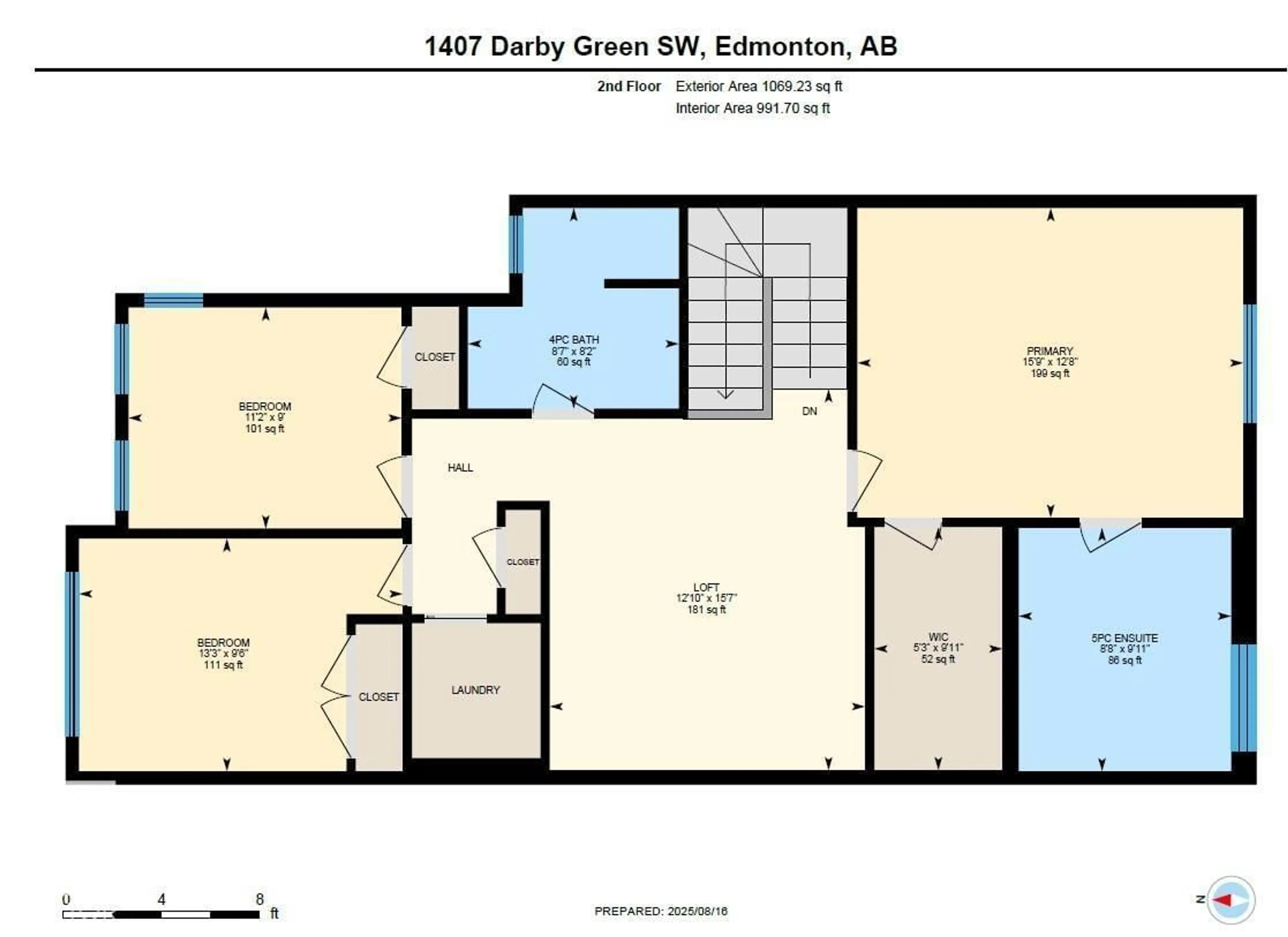 Floor plan for SW - 1407 DARBY GREEN GR, Edmonton Alberta T6W4N4